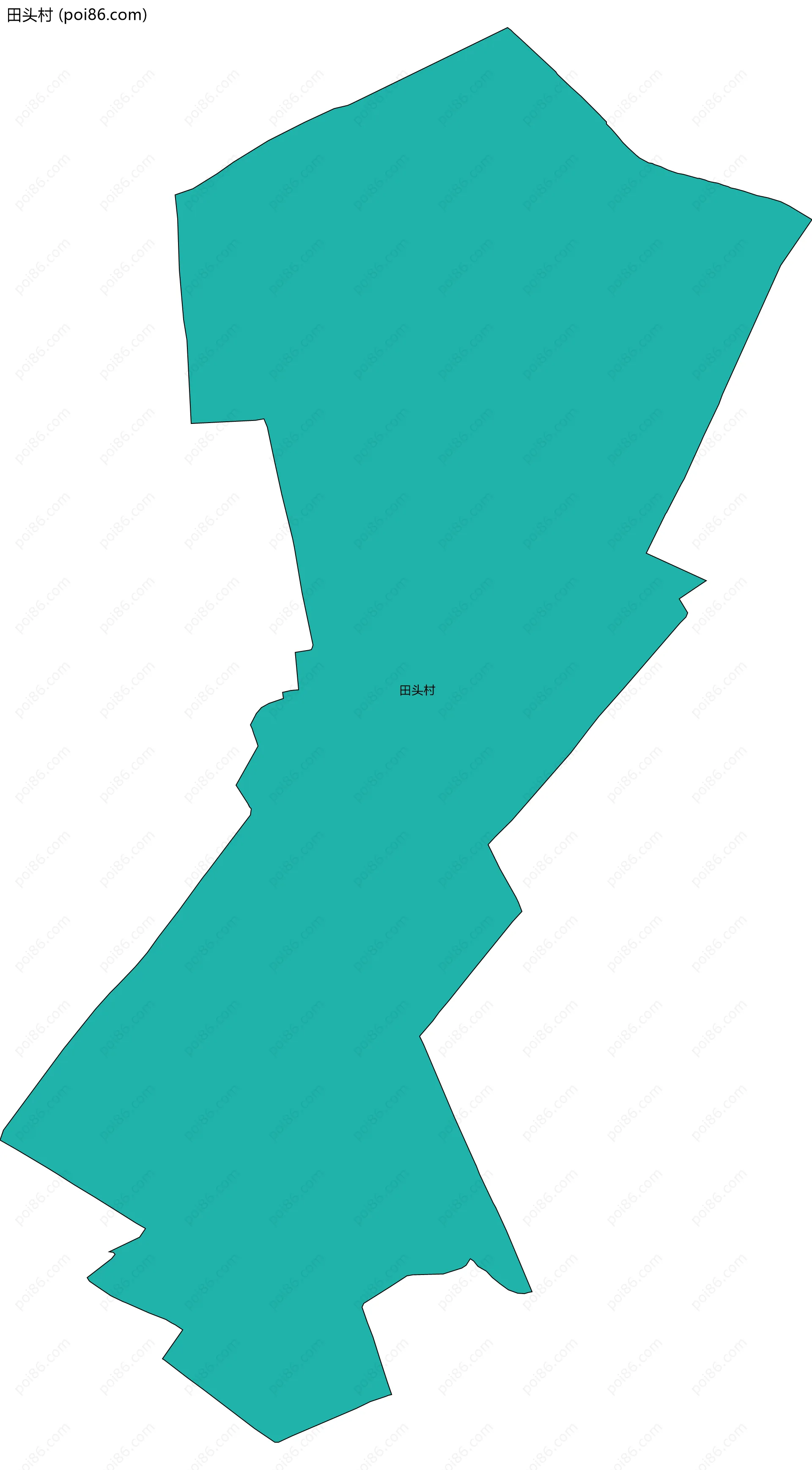 田头村边界地图