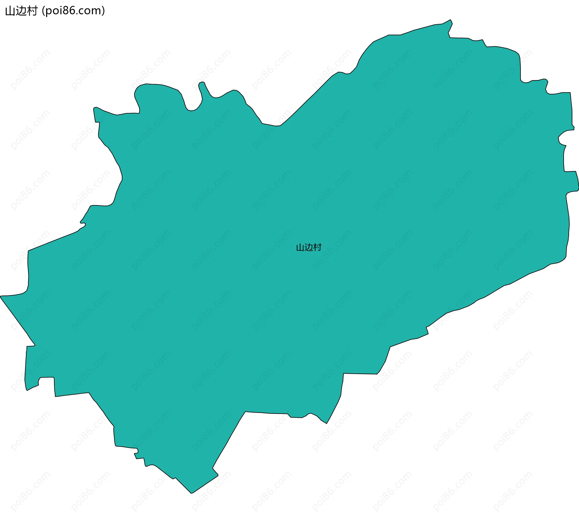 山边村边界地图