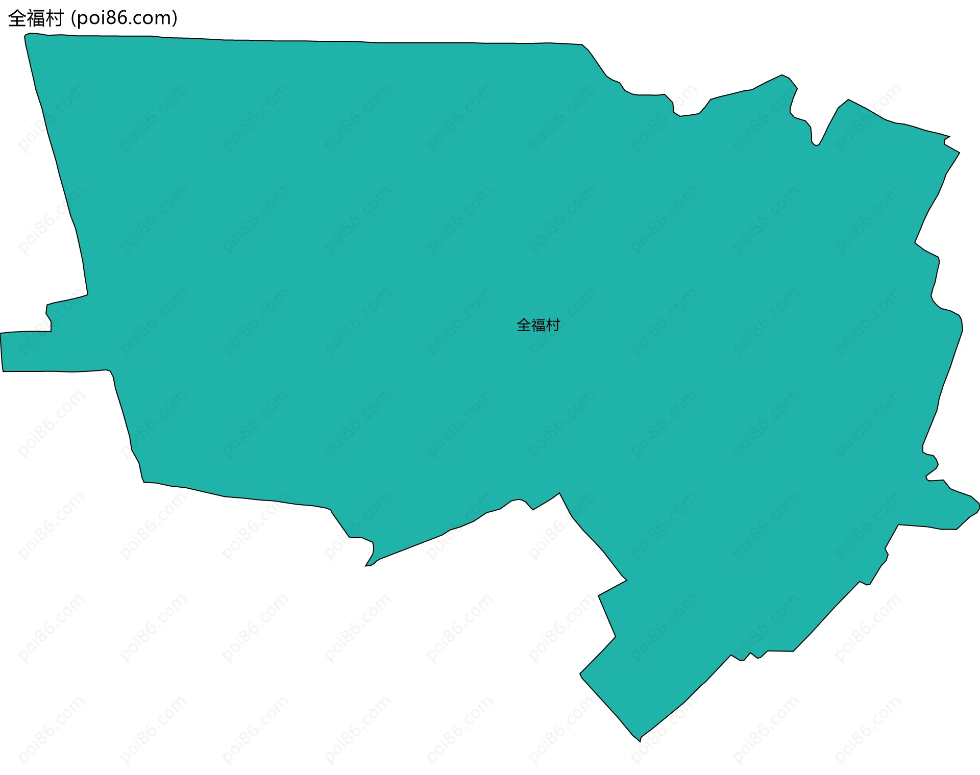 全福村边界地图