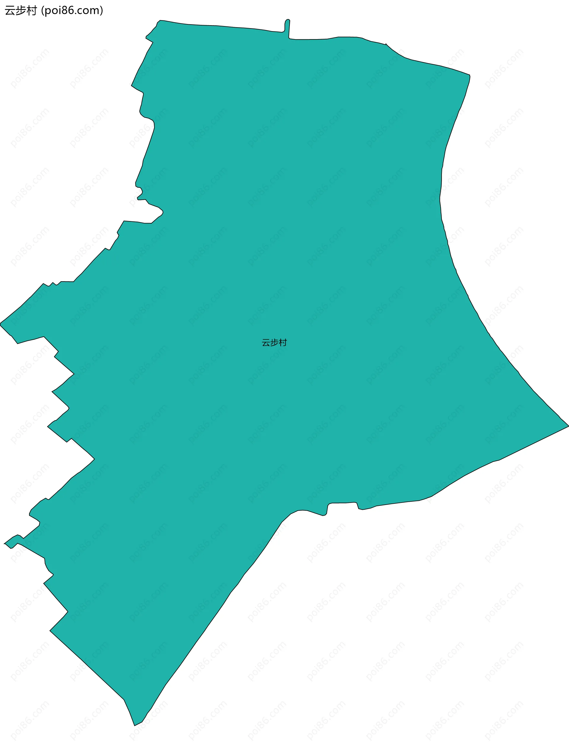 云步村边界地图