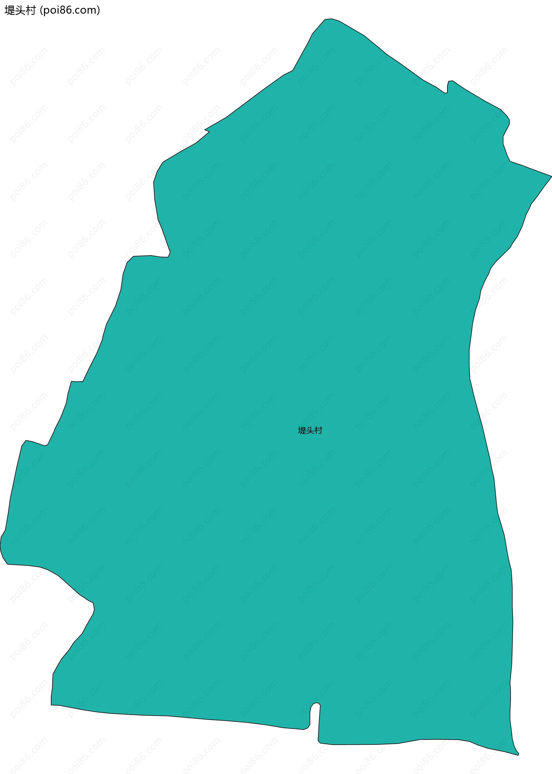 堤头村边界地图