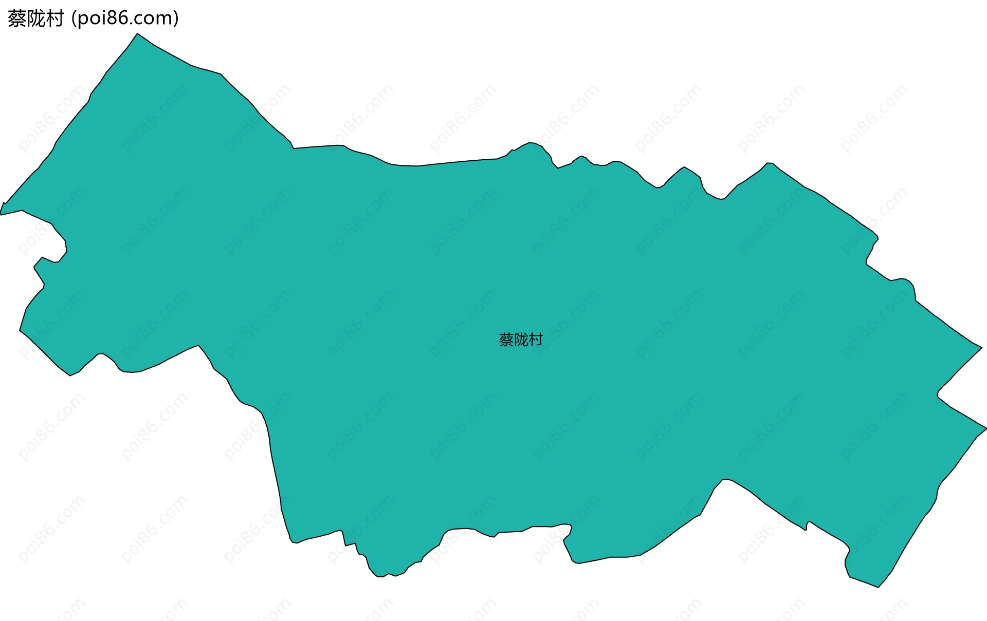 蔡陇村边界地图