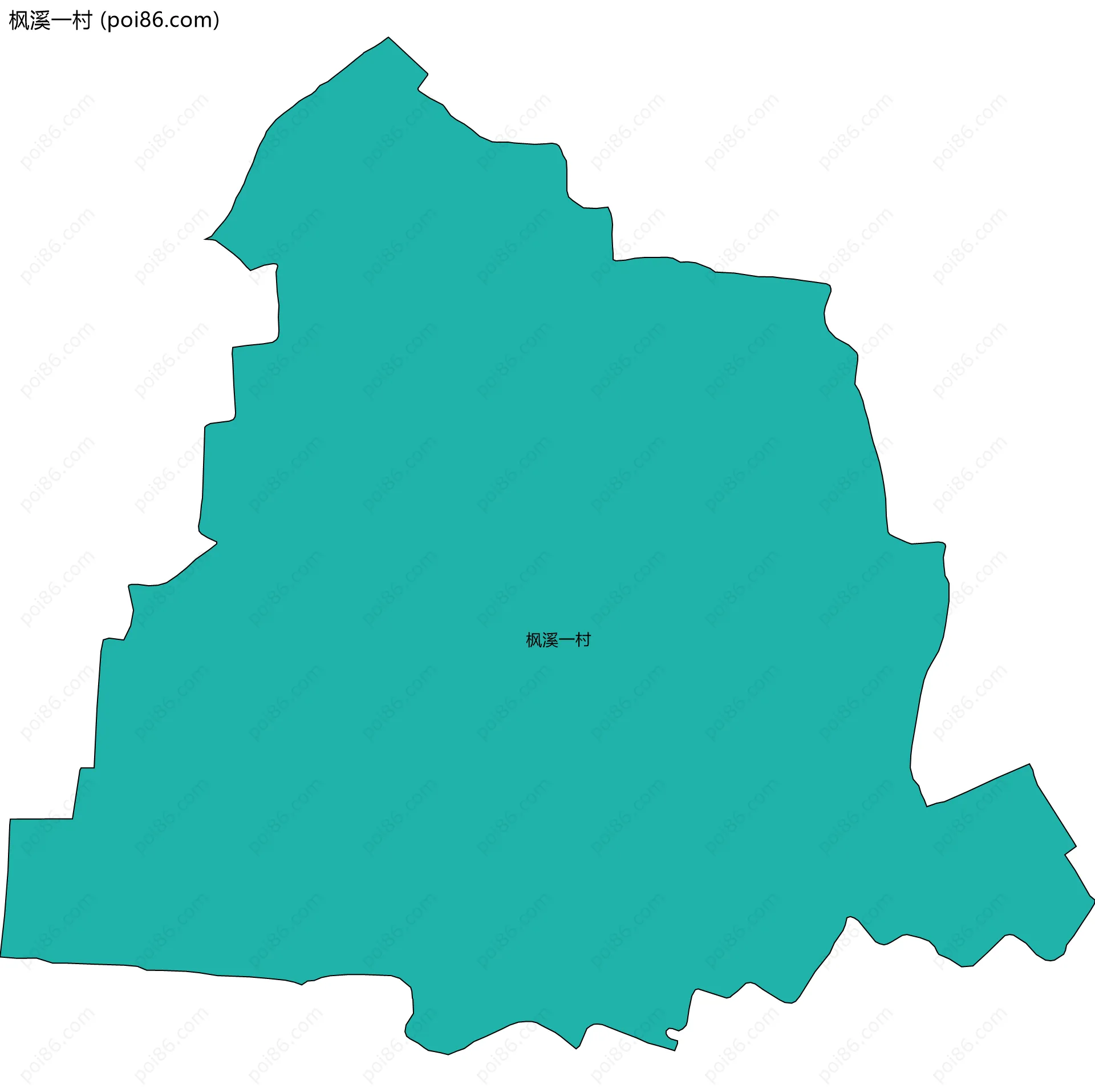 枫溪一村边界地图