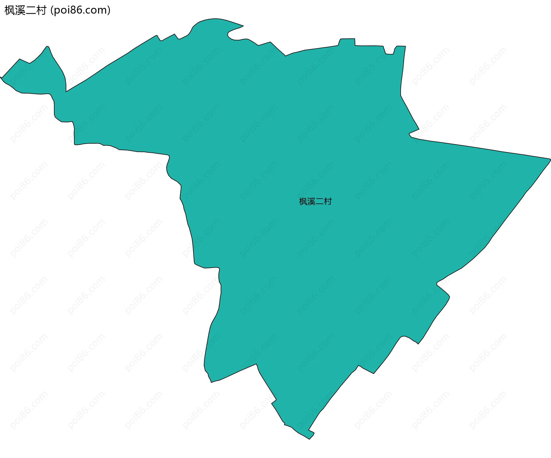 枫溪二村边界地图