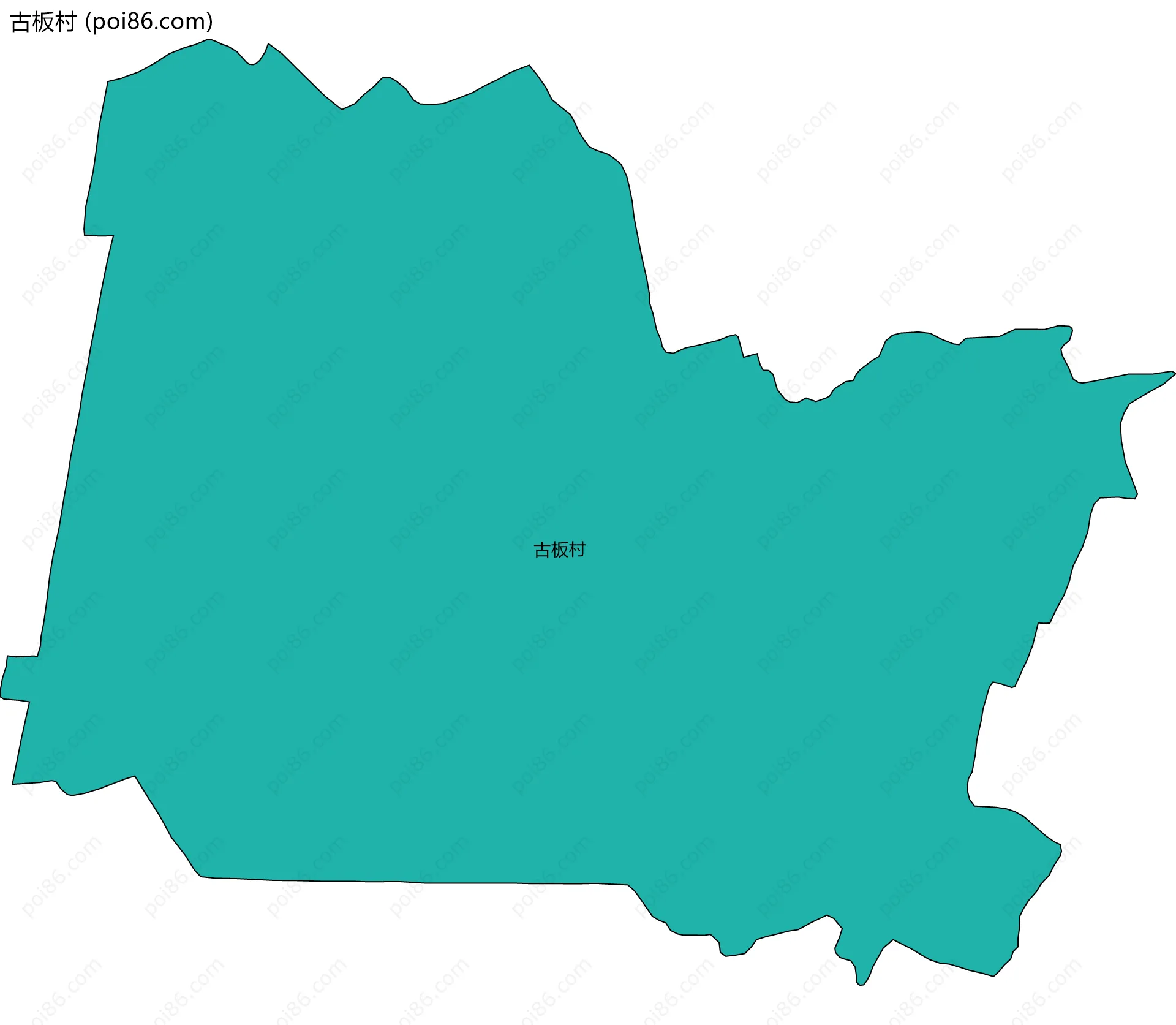 古板村边界地图