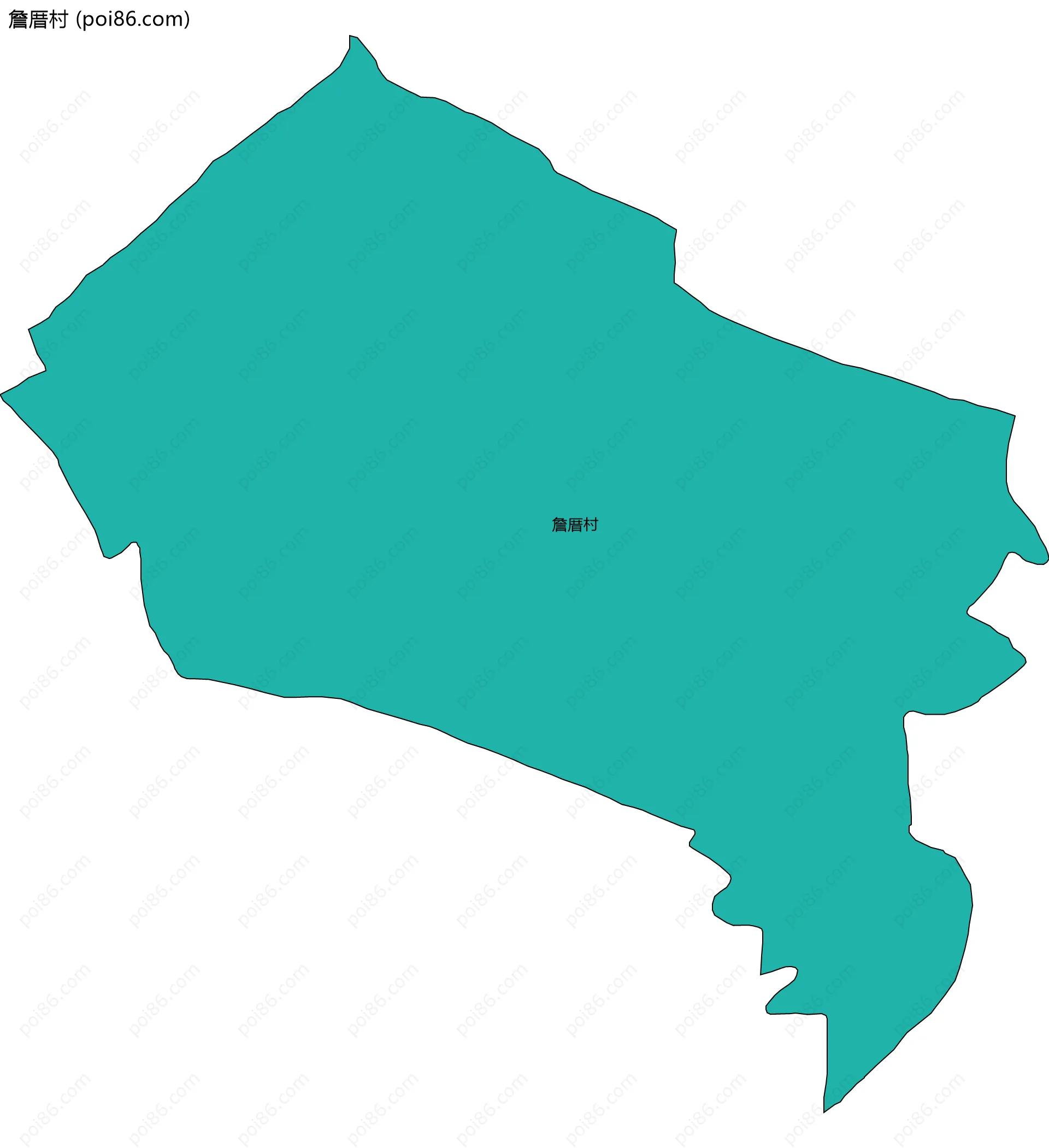 詹厝村边界地图