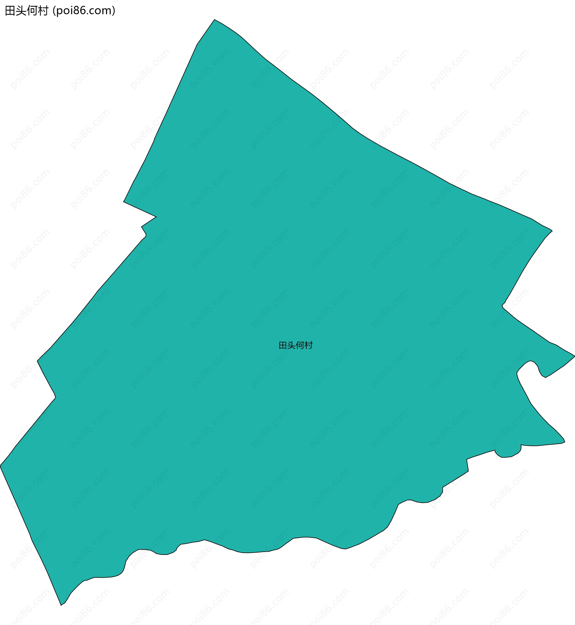 田头何村边界地图