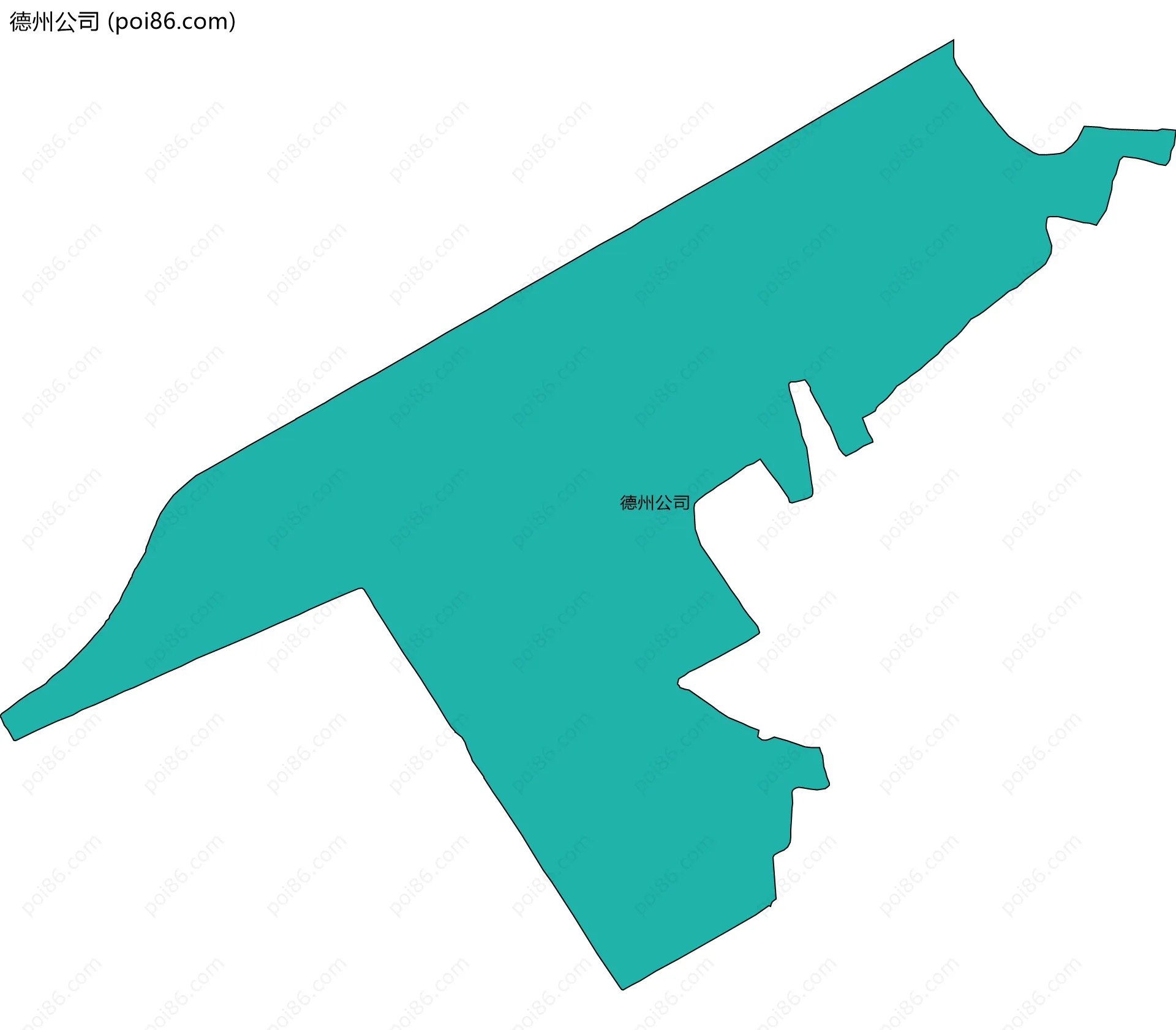 德州公司边界地图