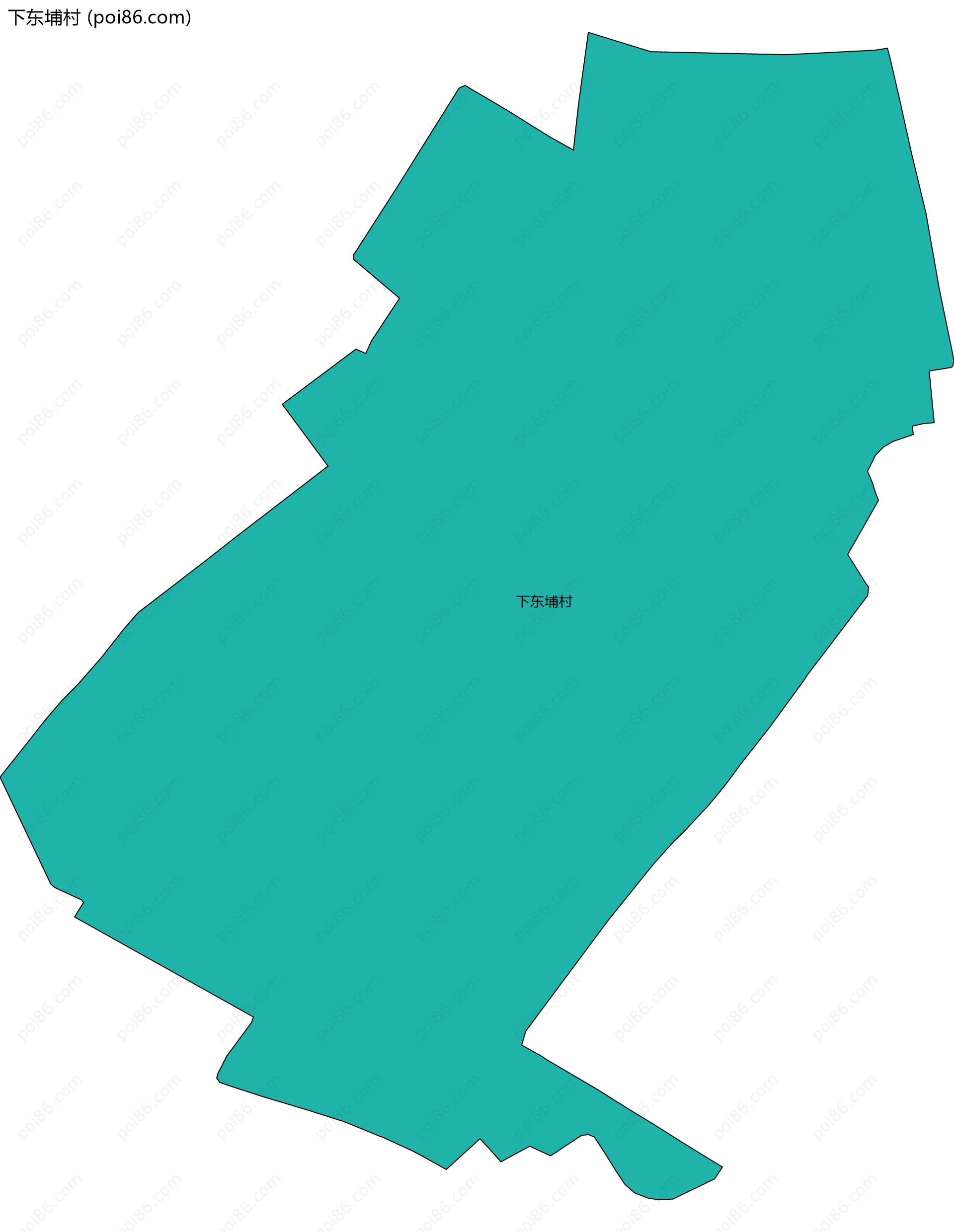 下东埔村边界地图