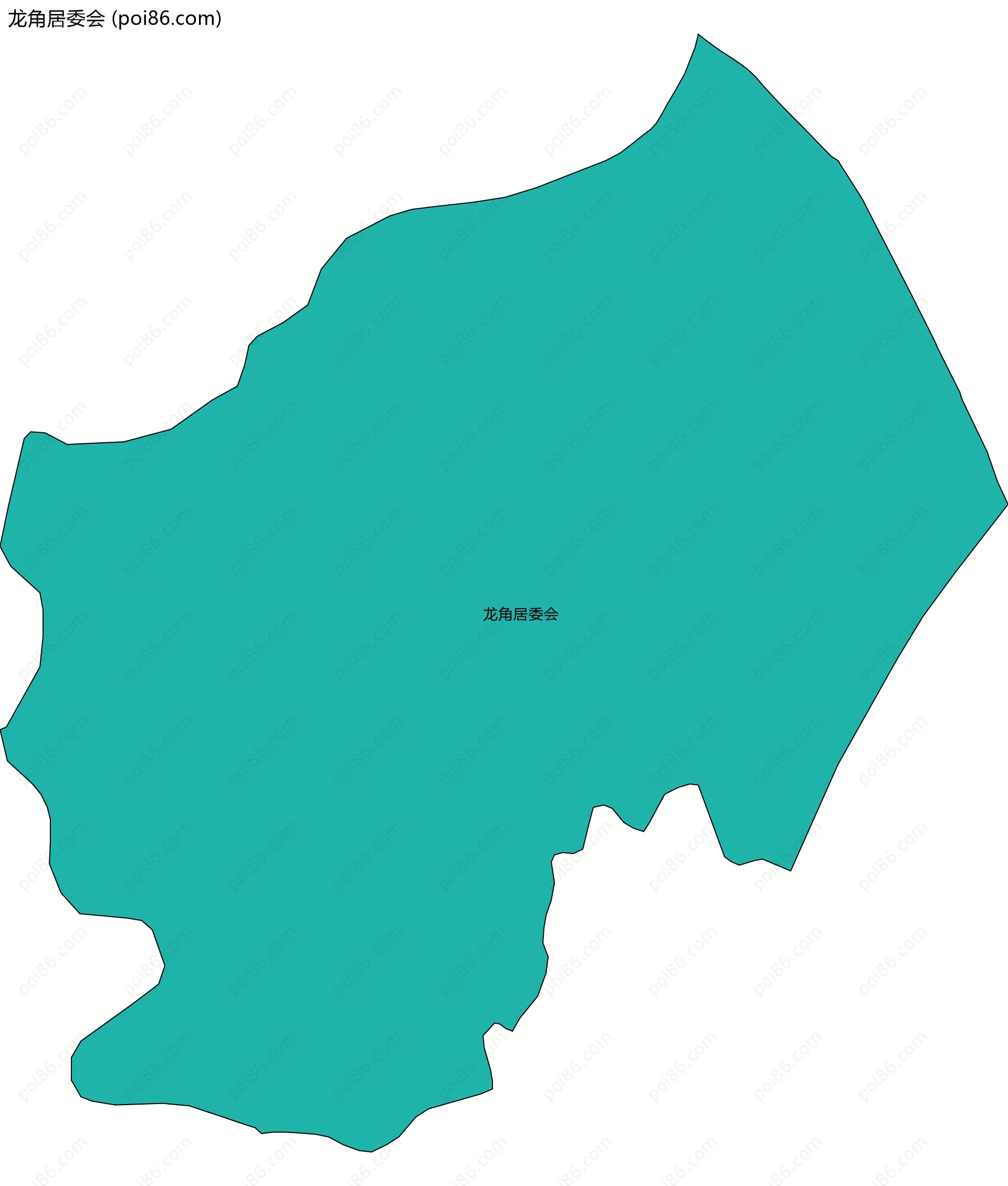 龙角居委会边界地图