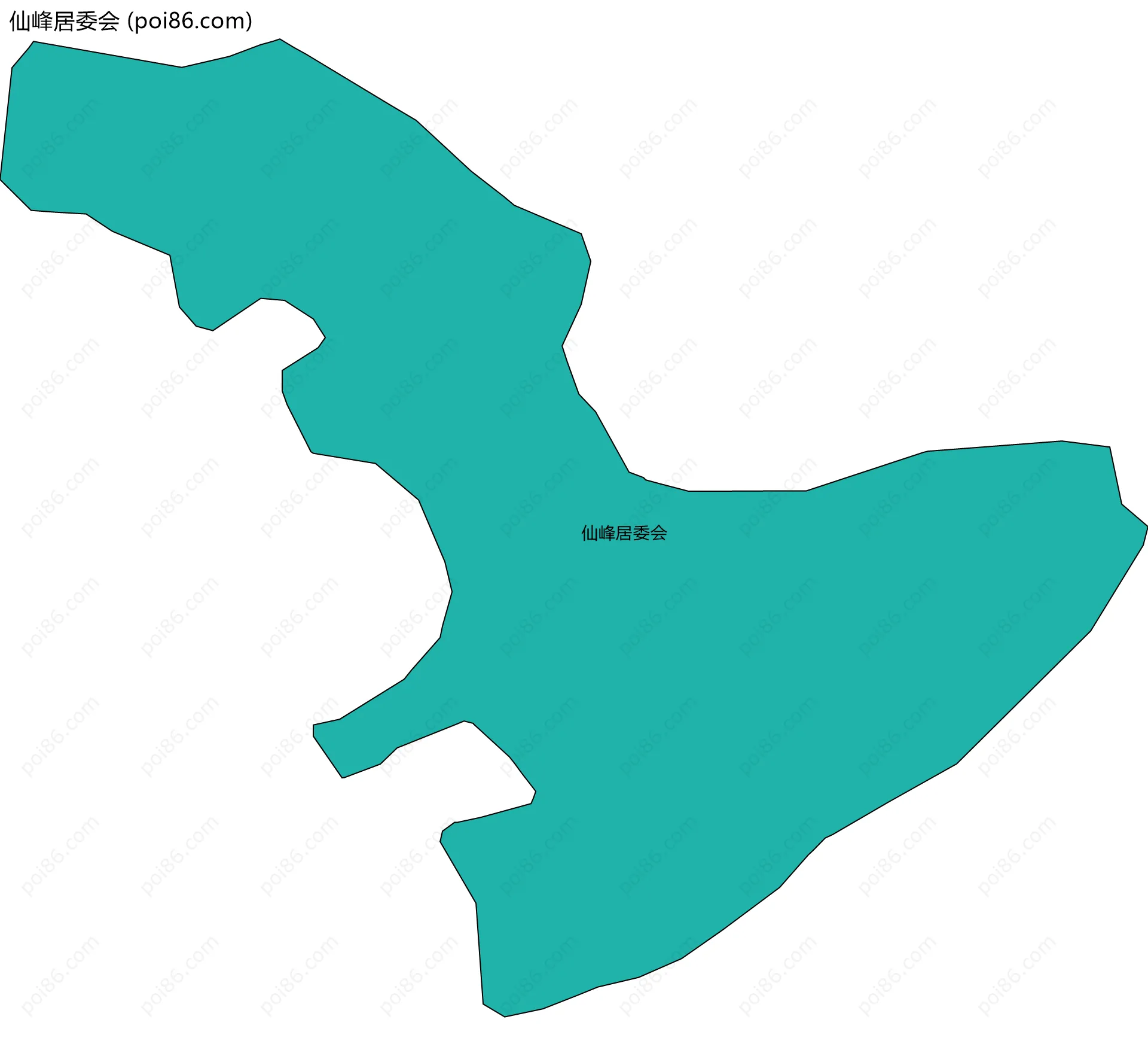 仙峰居委会边界地图