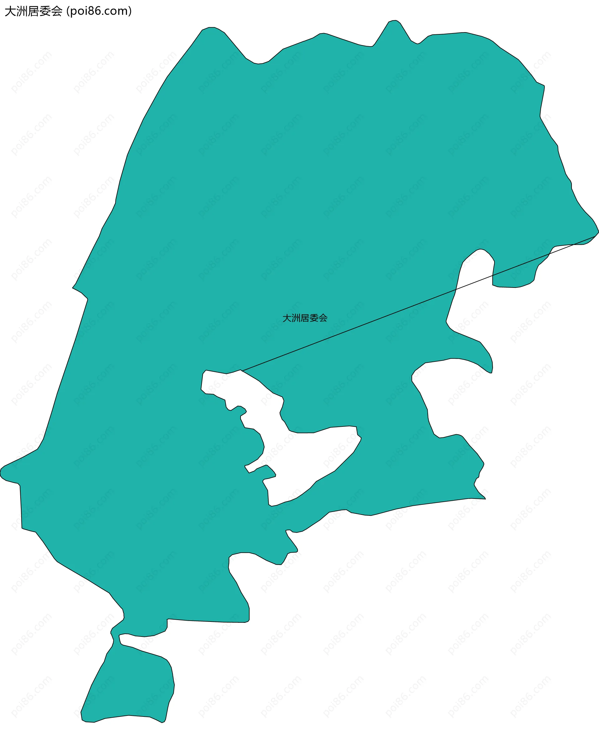 大洲居委会边界地图