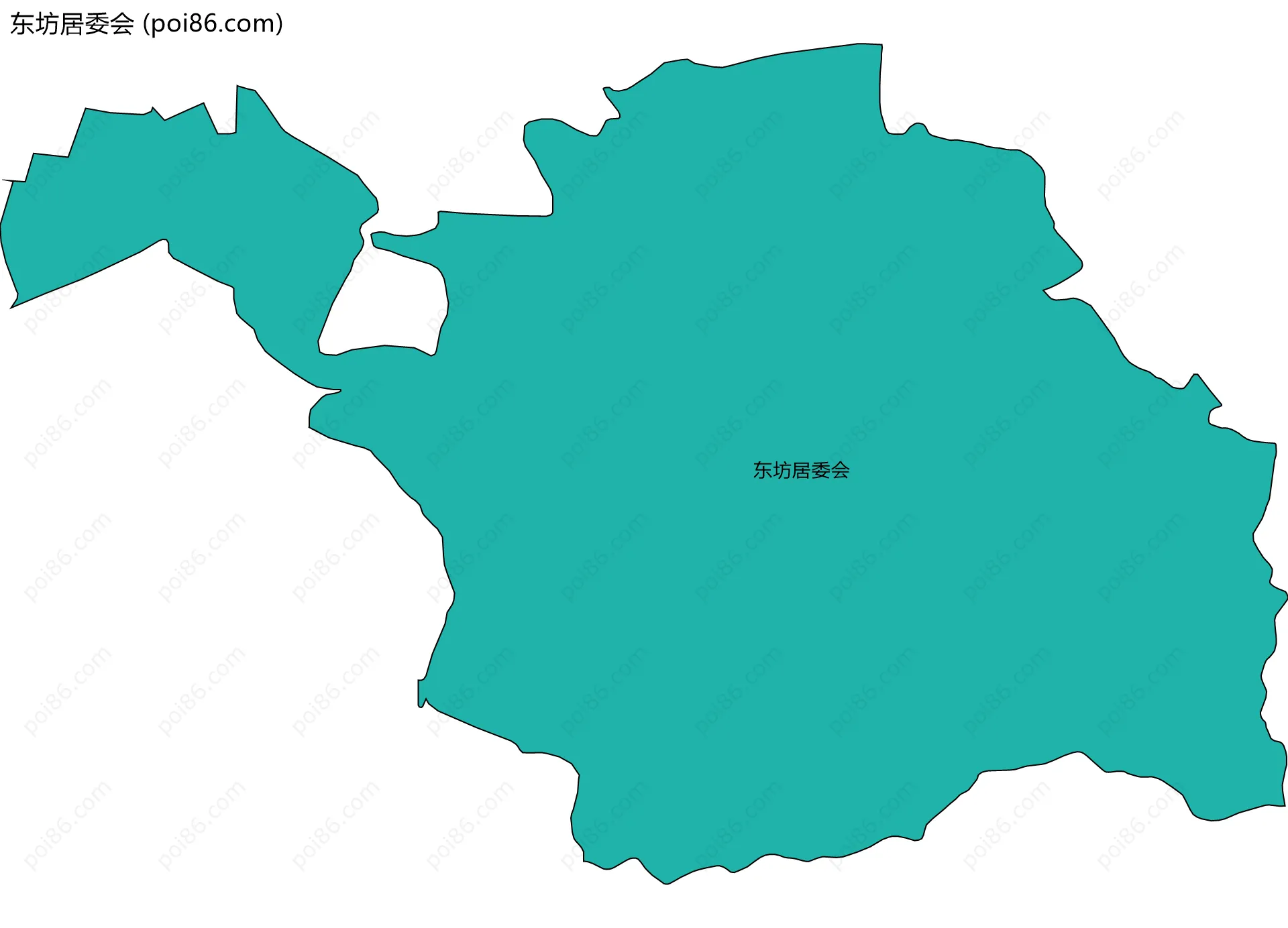 东坊居委会边界地图