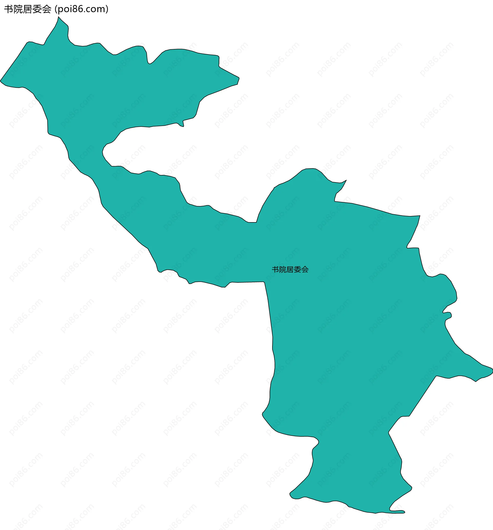 书院居委会边界地图