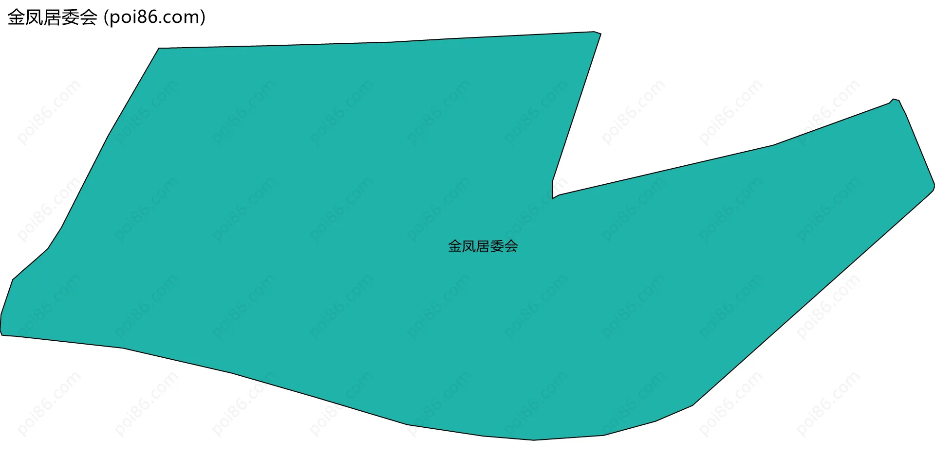 金凤居委会边界地图