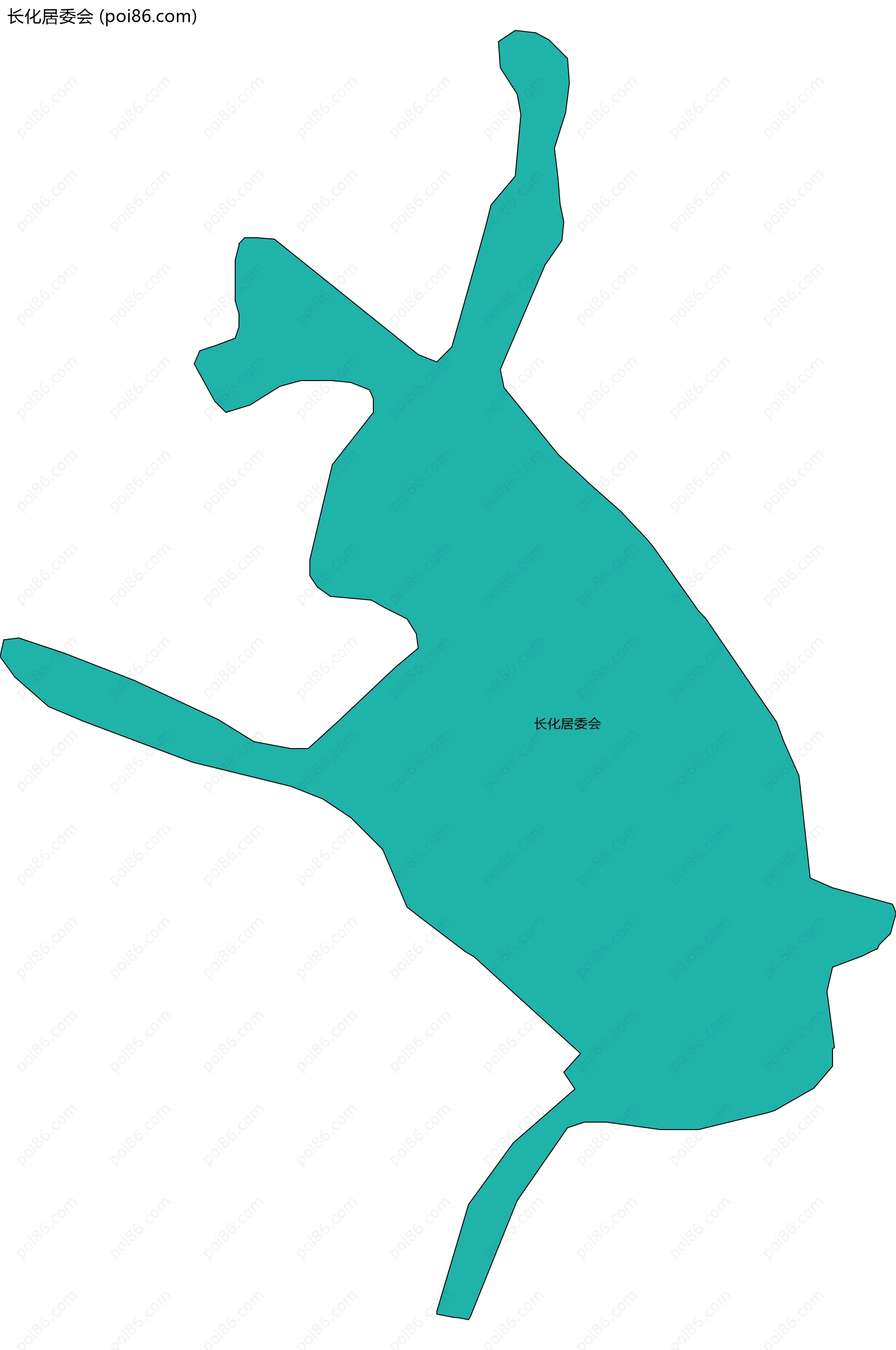 长化居委会边界地图