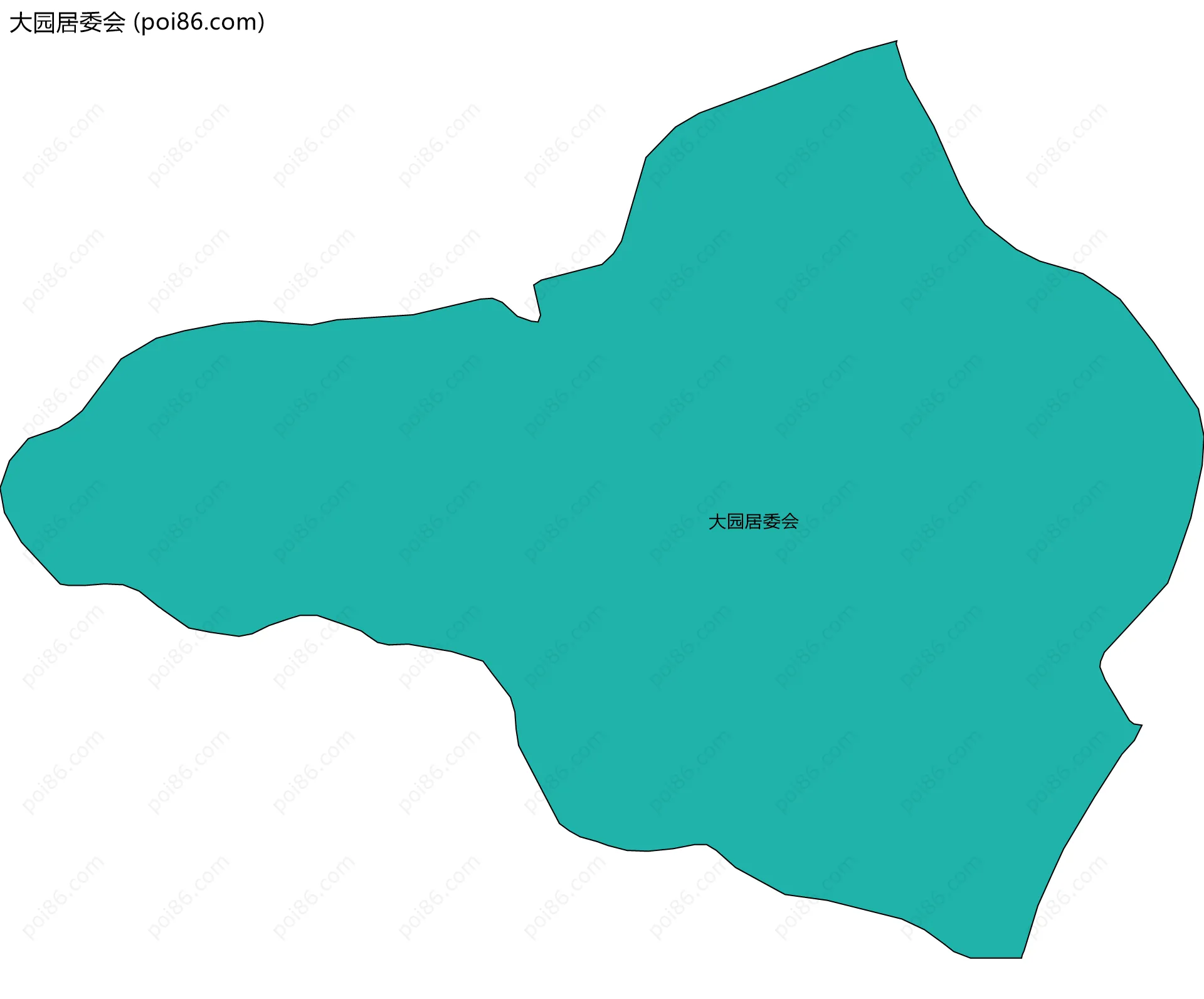 大园居委会边界地图