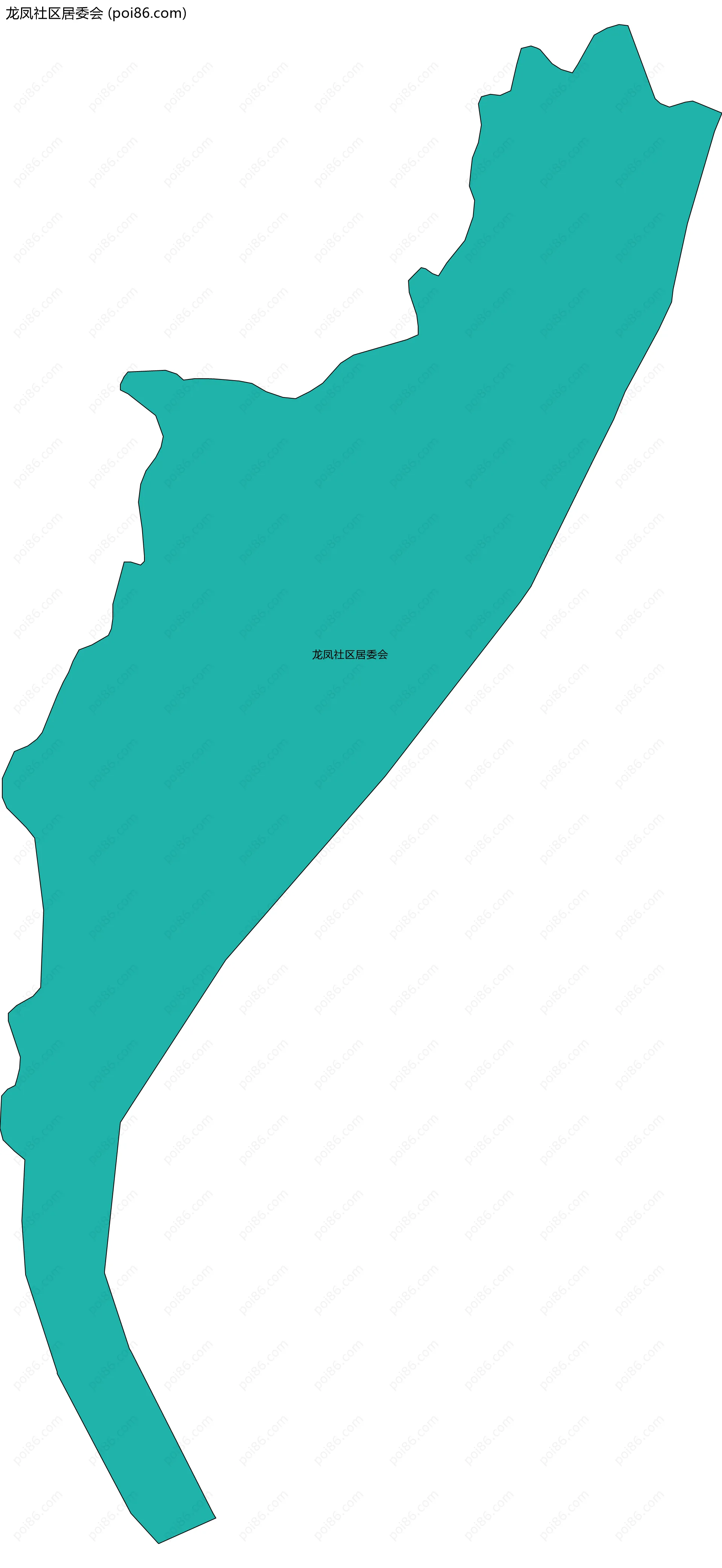 龙凤社区居委会边界地图