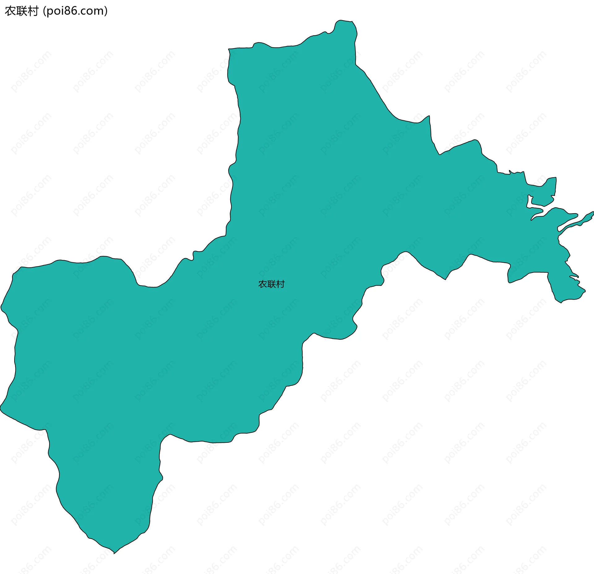 农联村边界地图