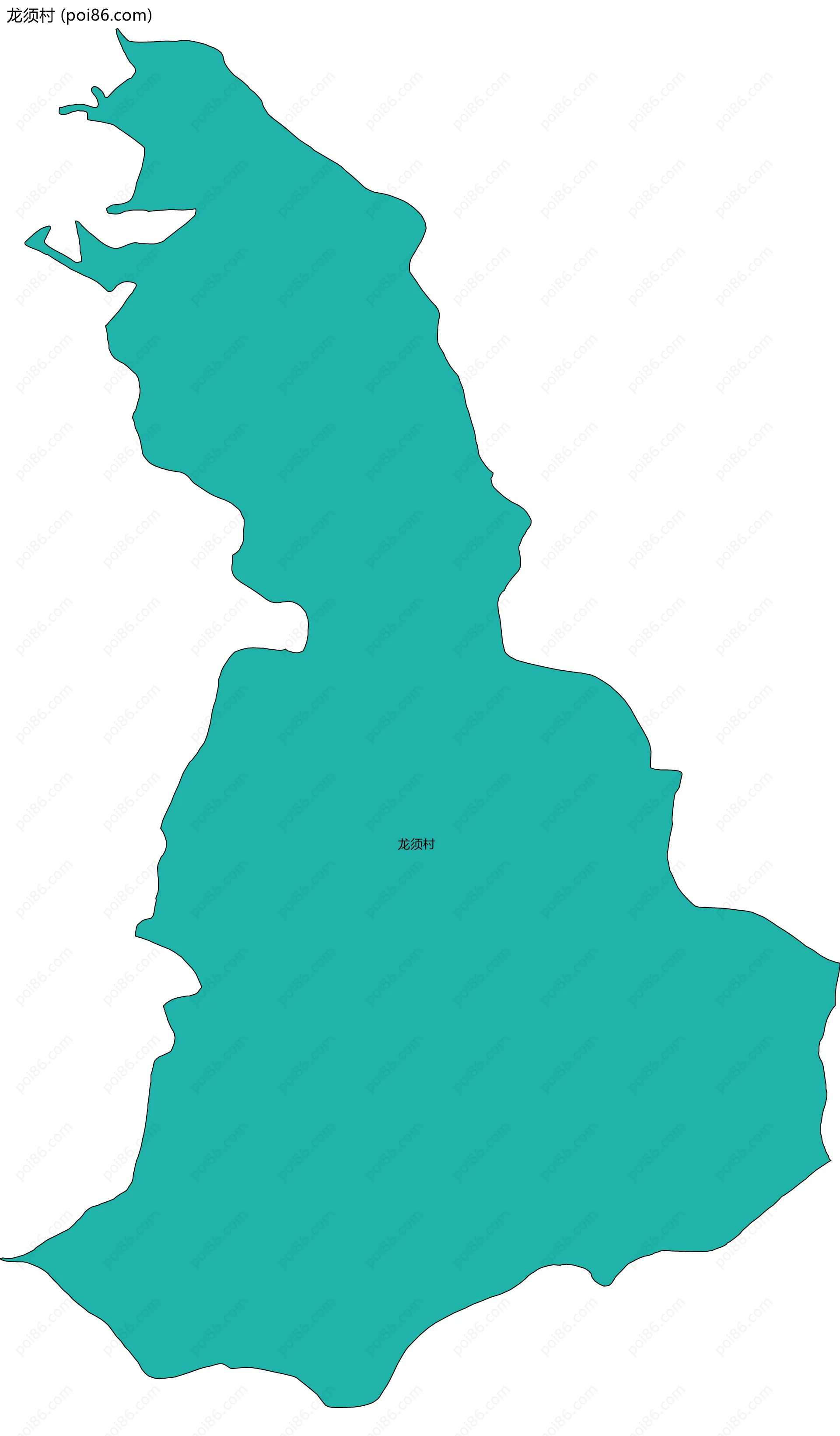 龙须村边界地图