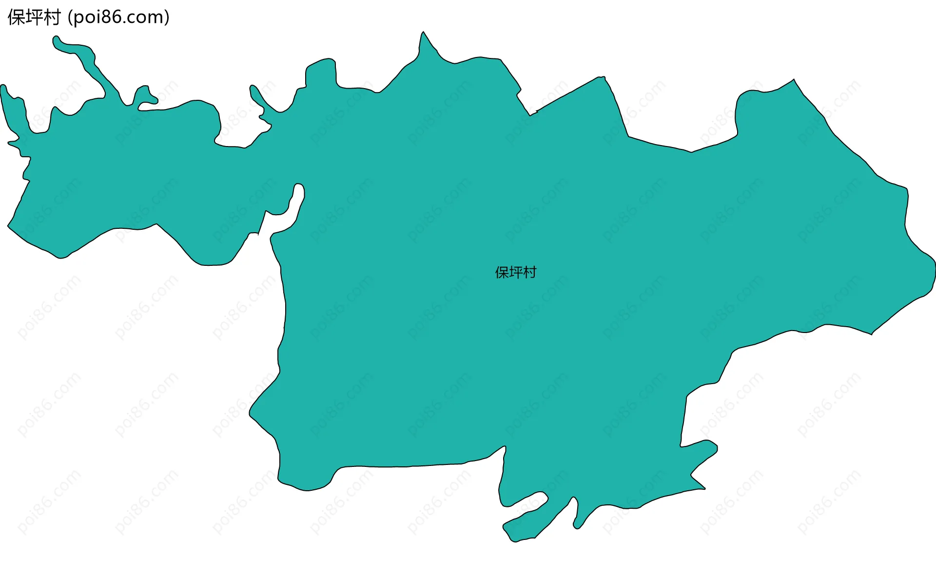 保坪村边界地图