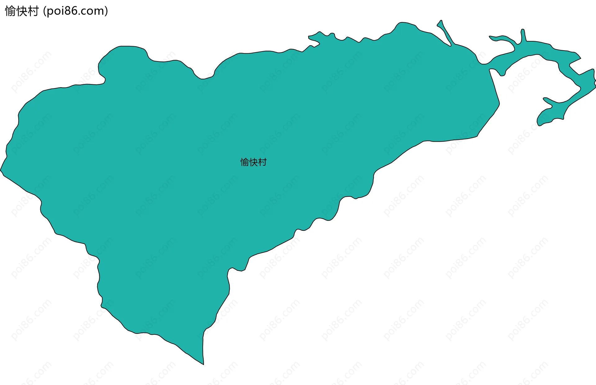 愉快村边界地图