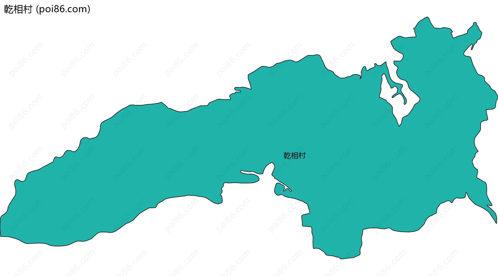 乾相村边界地图