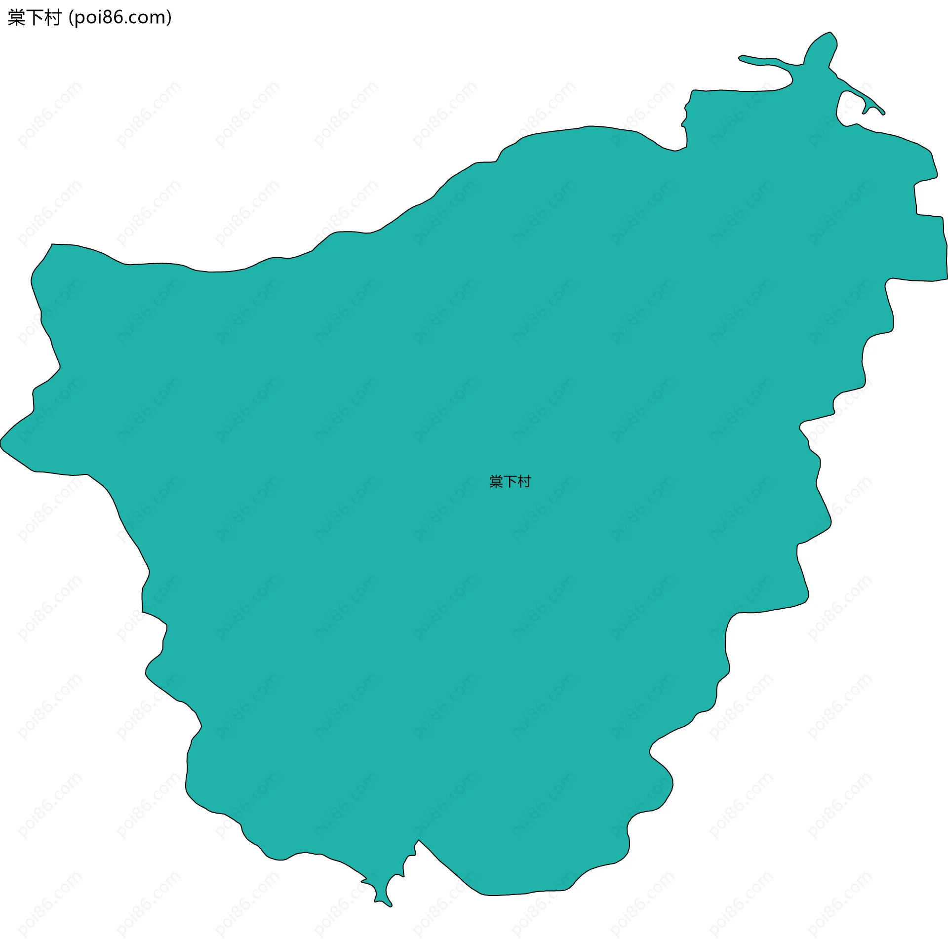 棠下村边界地图