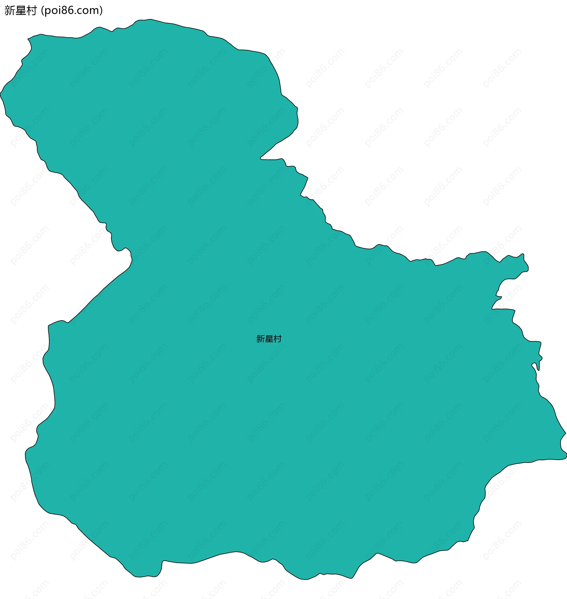 新星村边界地图