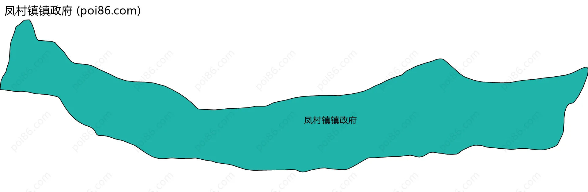 凤村镇镇政府边界地图