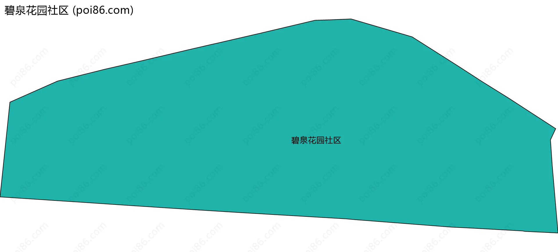 碧泉花园社区边界地图