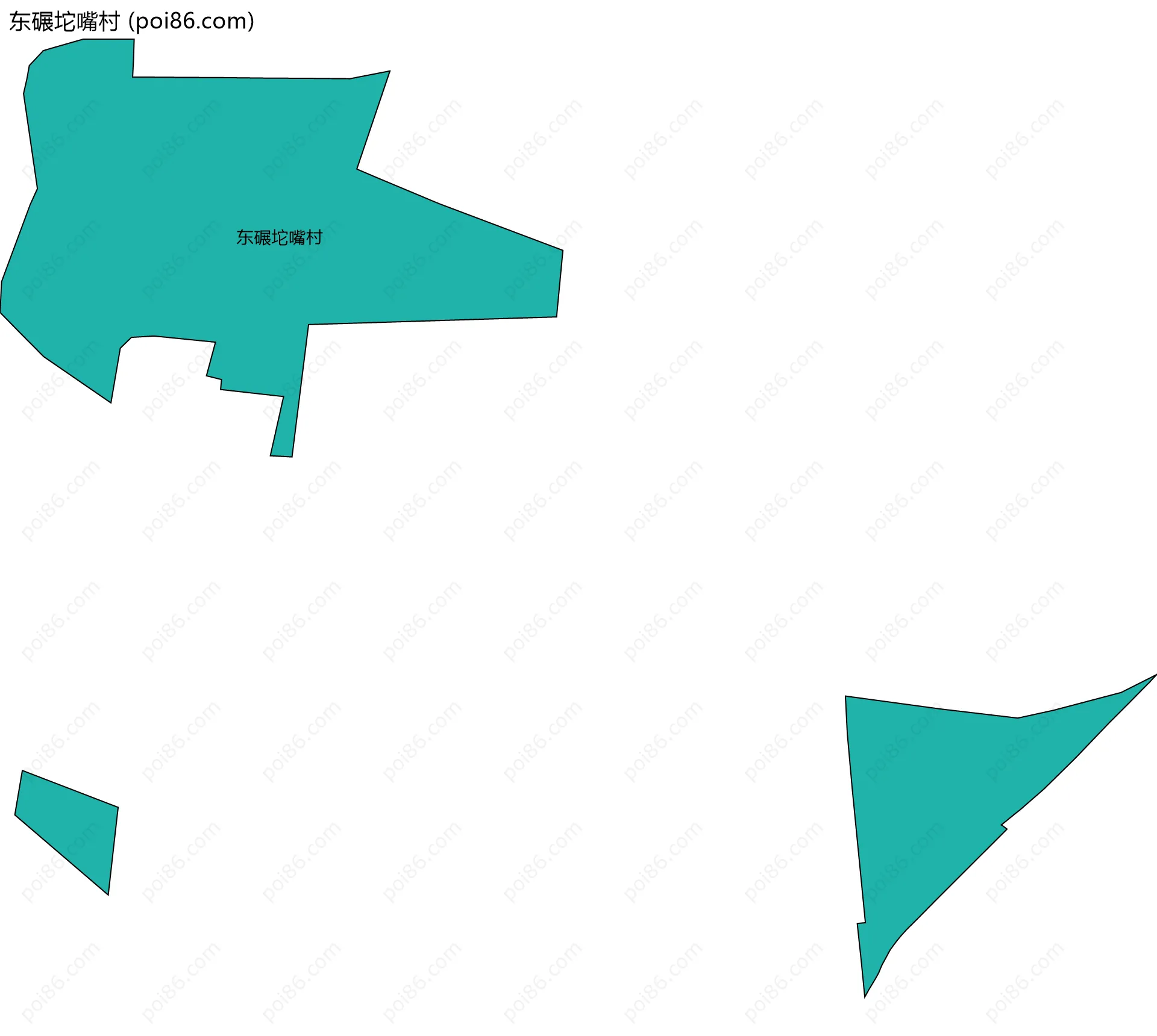 东碾坨嘴村边界地图