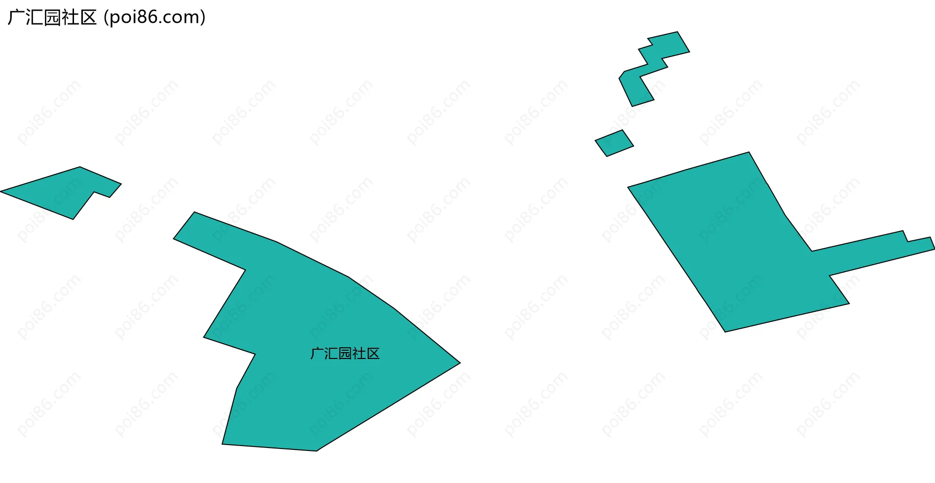 广汇园社区边界地图