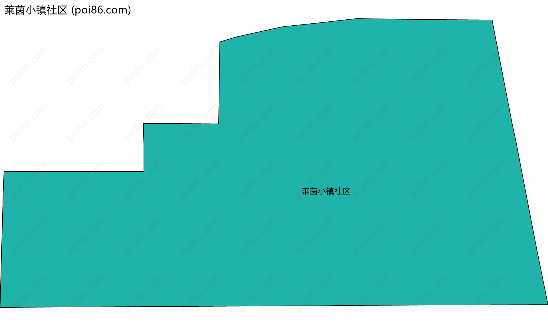 莱茵小镇社区边界地图