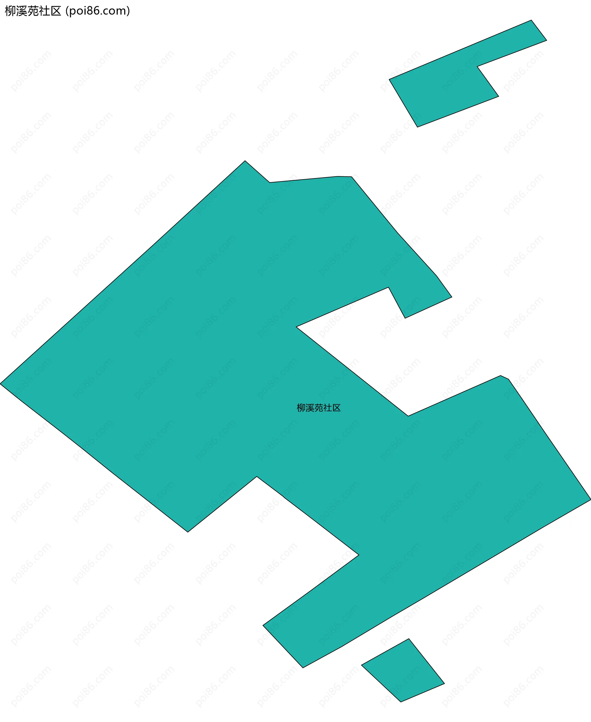 柳溪苑社区边界地图