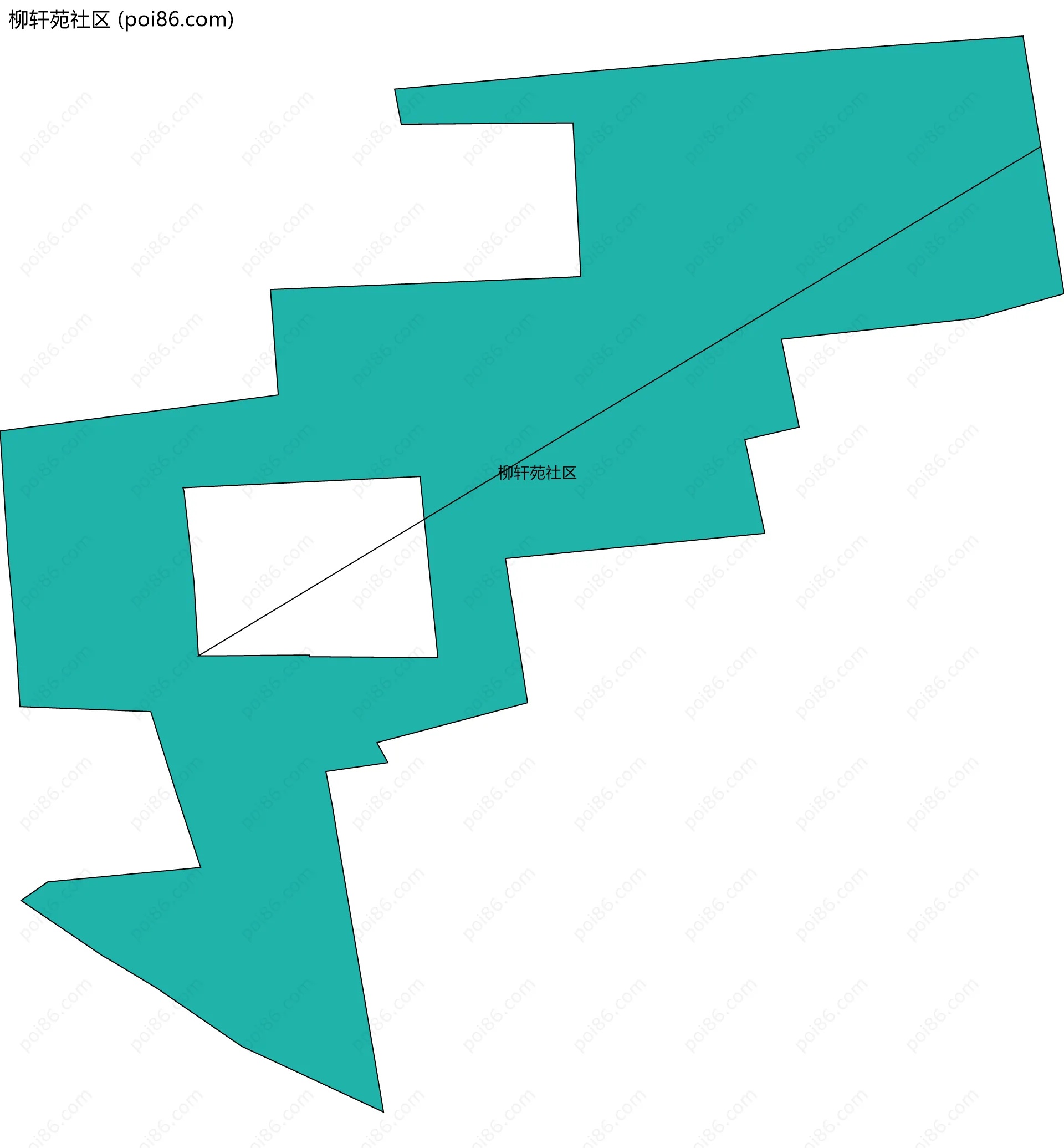 柳轩苑社区边界地图