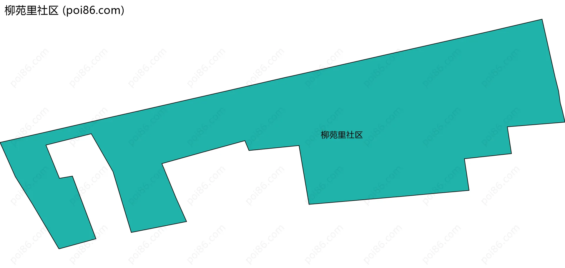 柳苑里社区边界地图