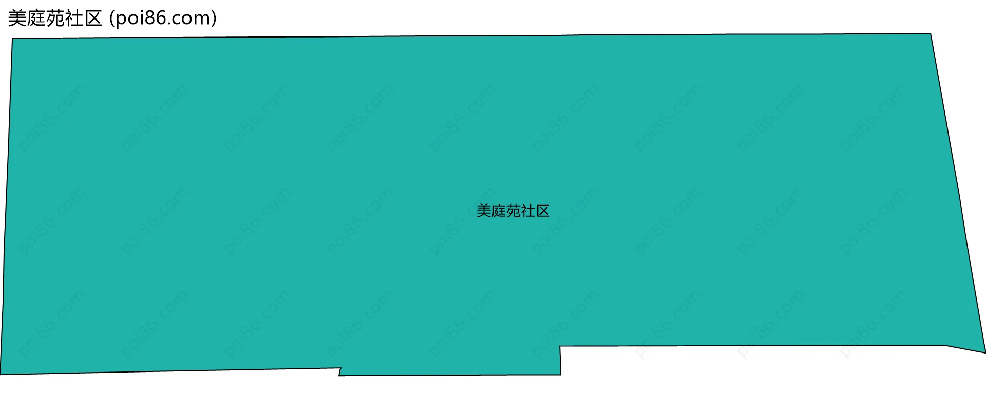 美庭苑社区边界地图