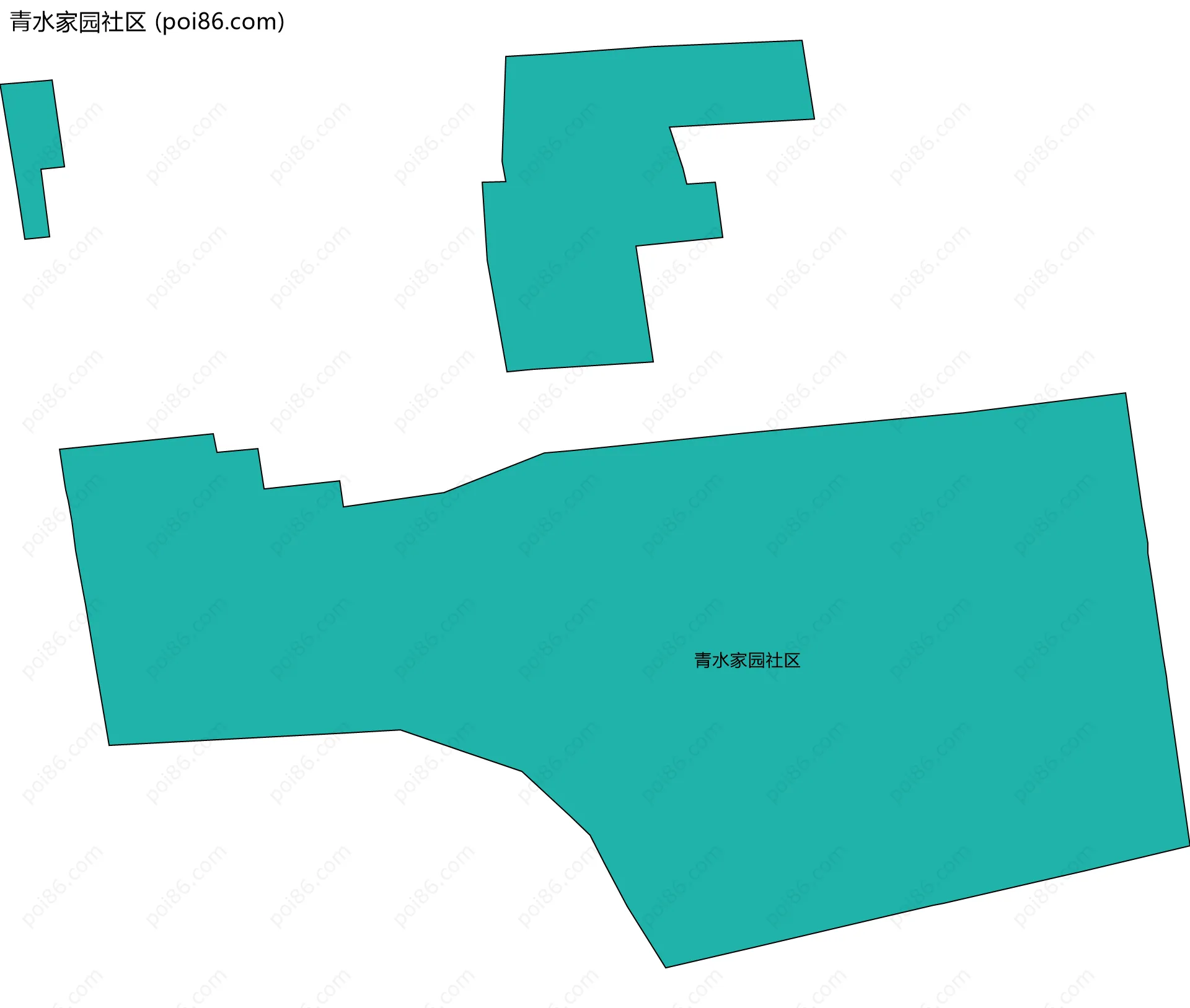 青水家园社区边界地图