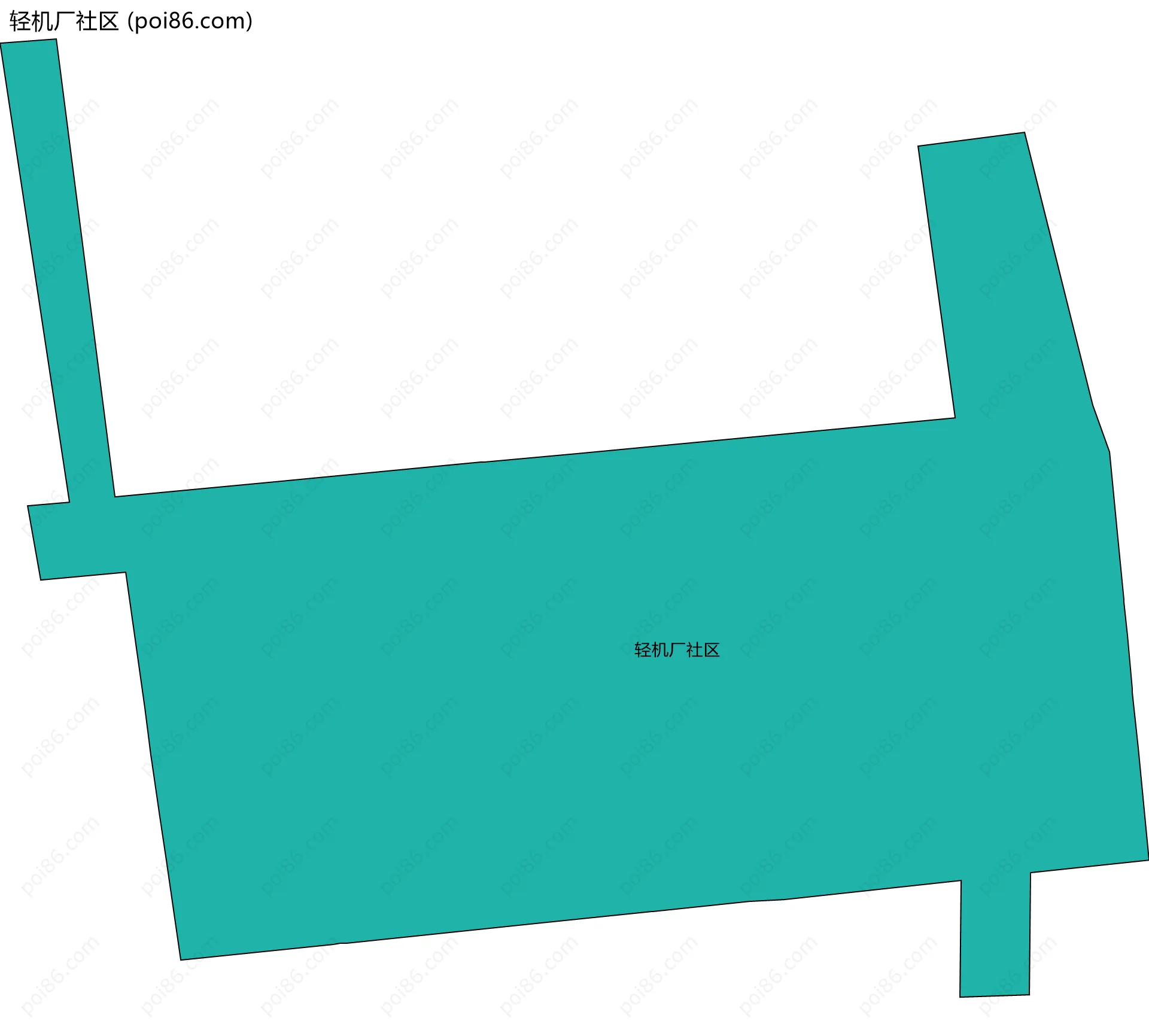 轻机厂社区边界地图