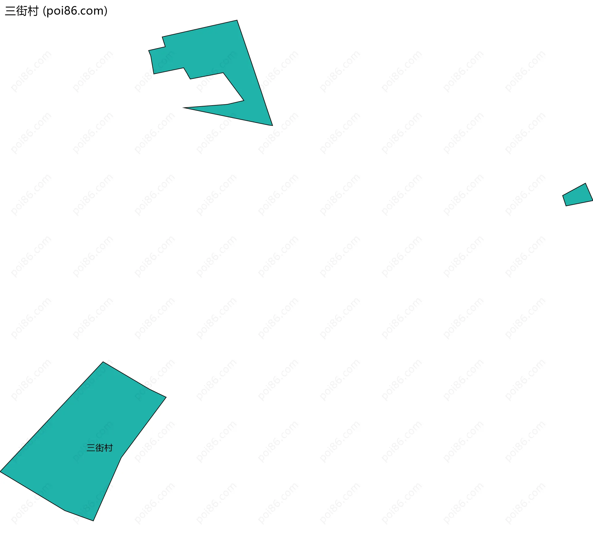 三街村边界地图