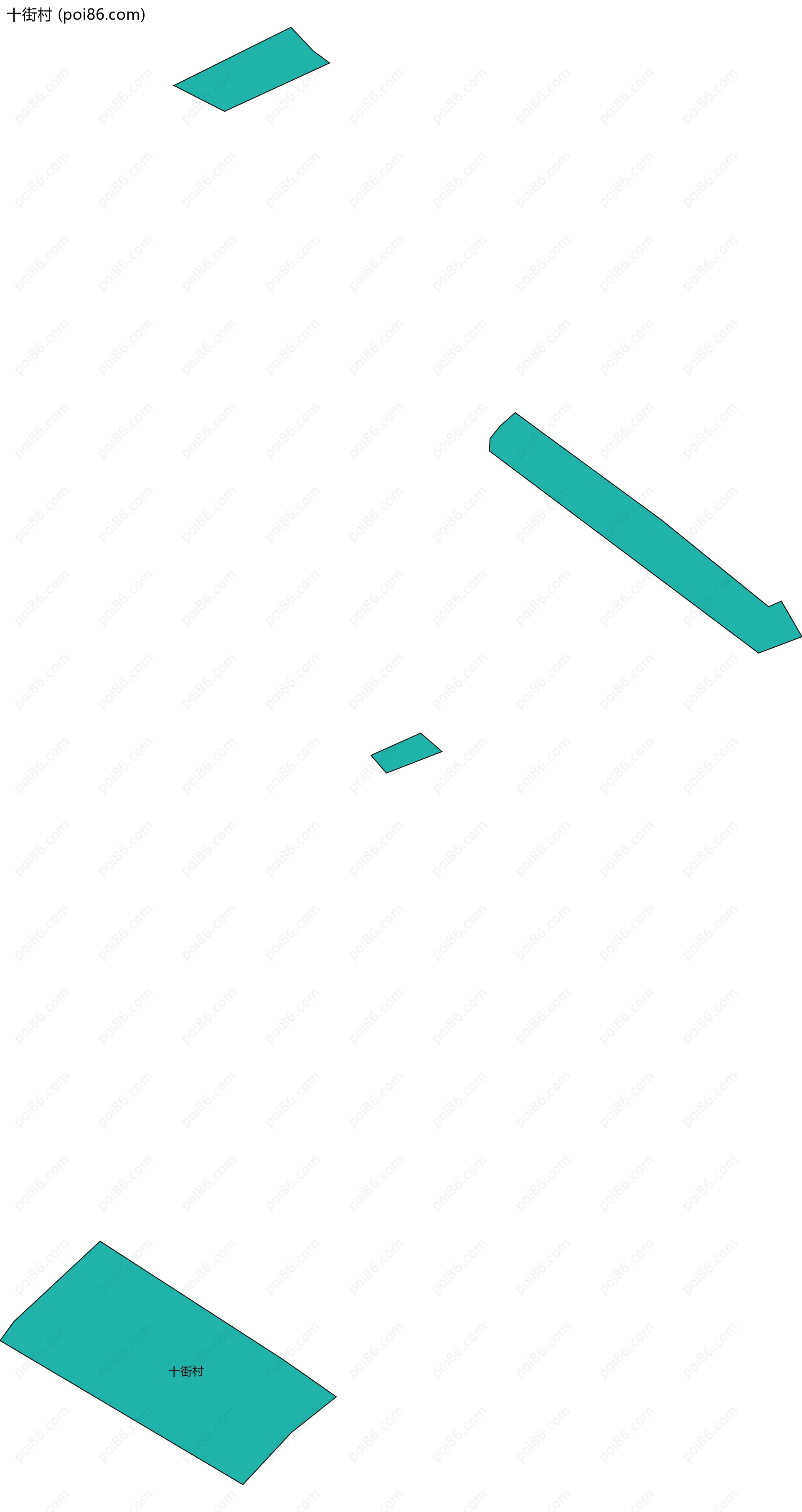 十街村边界地图