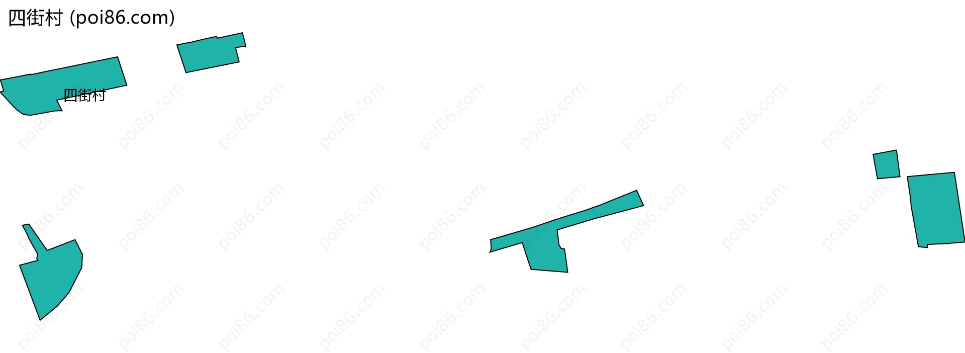 四街村边界地图