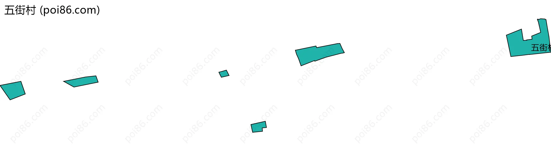 五街村边界地图