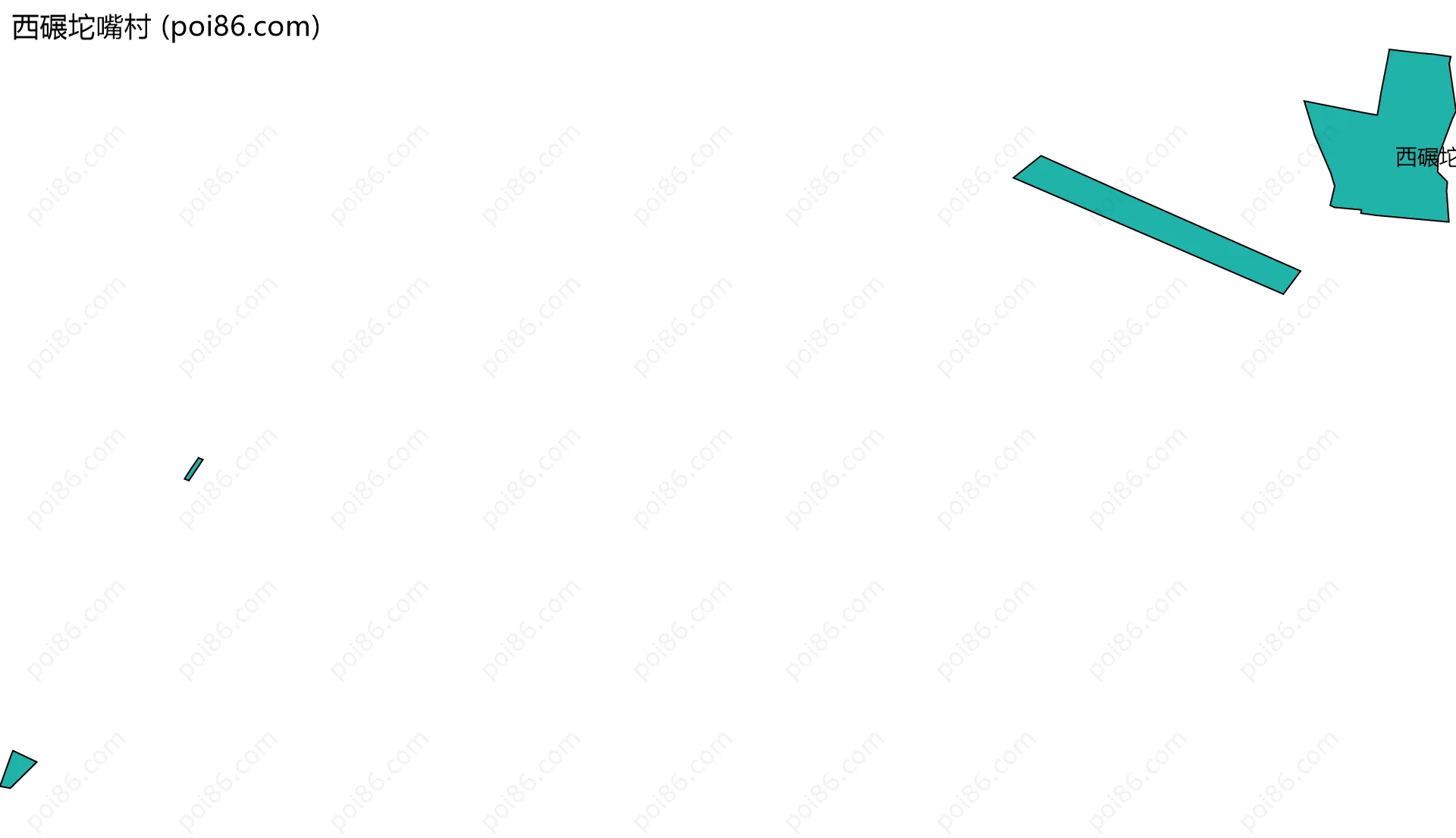 西碾坨嘴村边界地图