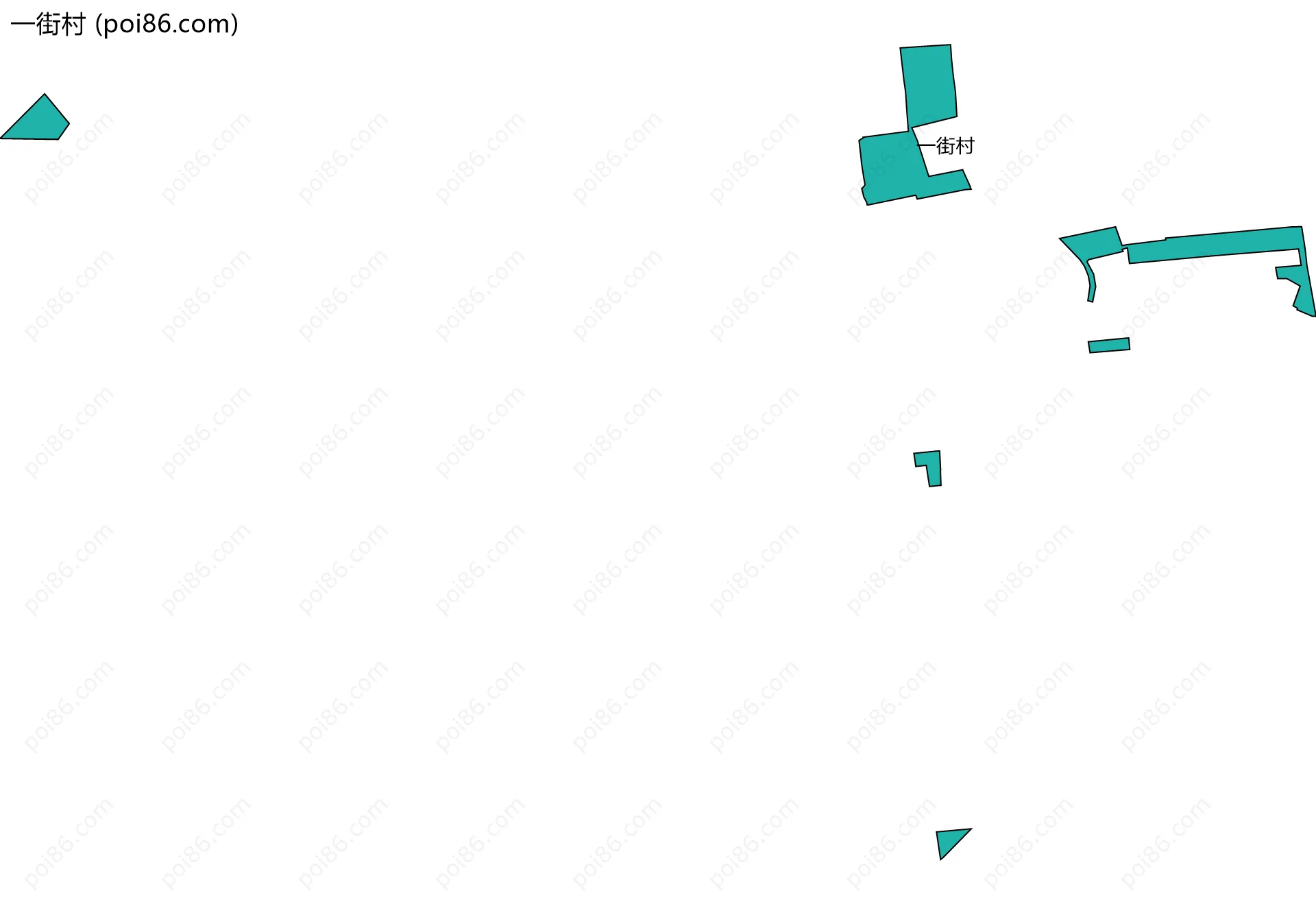 一街村边界地图