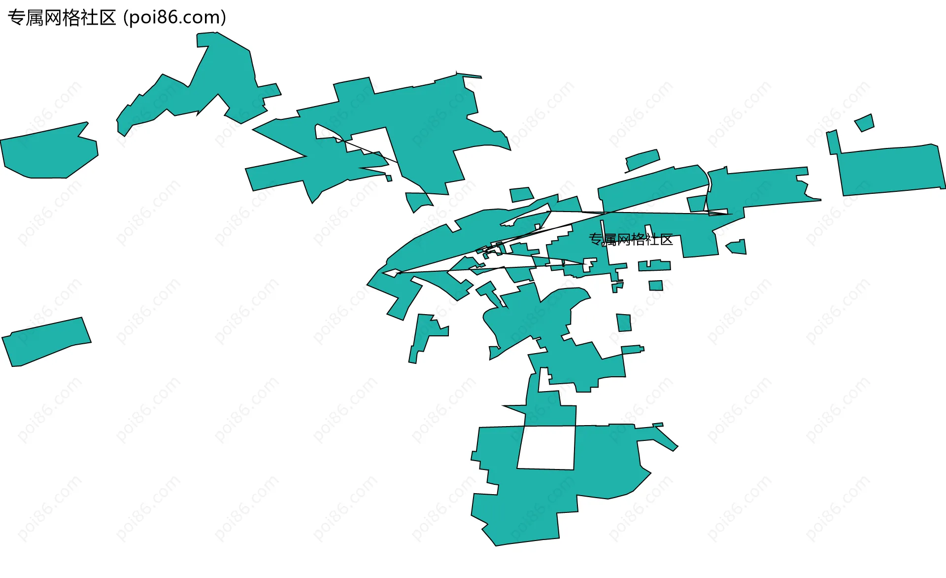 专属网格社区边界地图