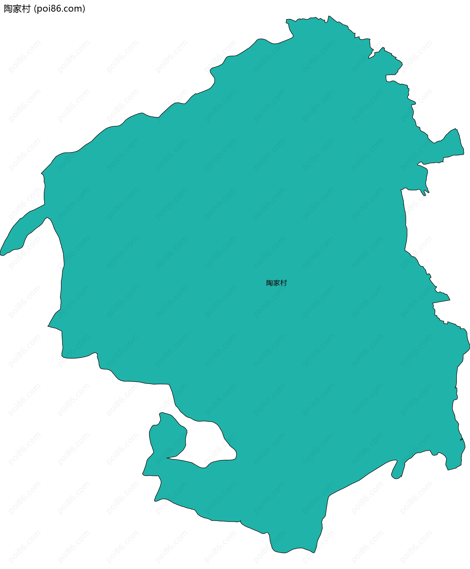 陶家村边界地图