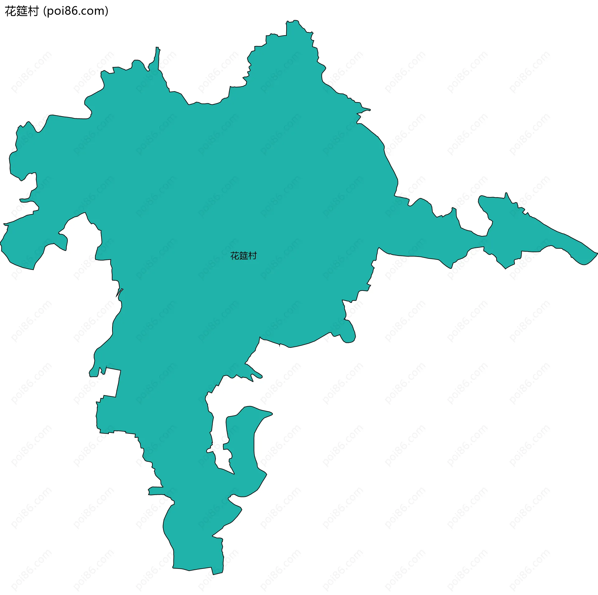 花筵村边界地图