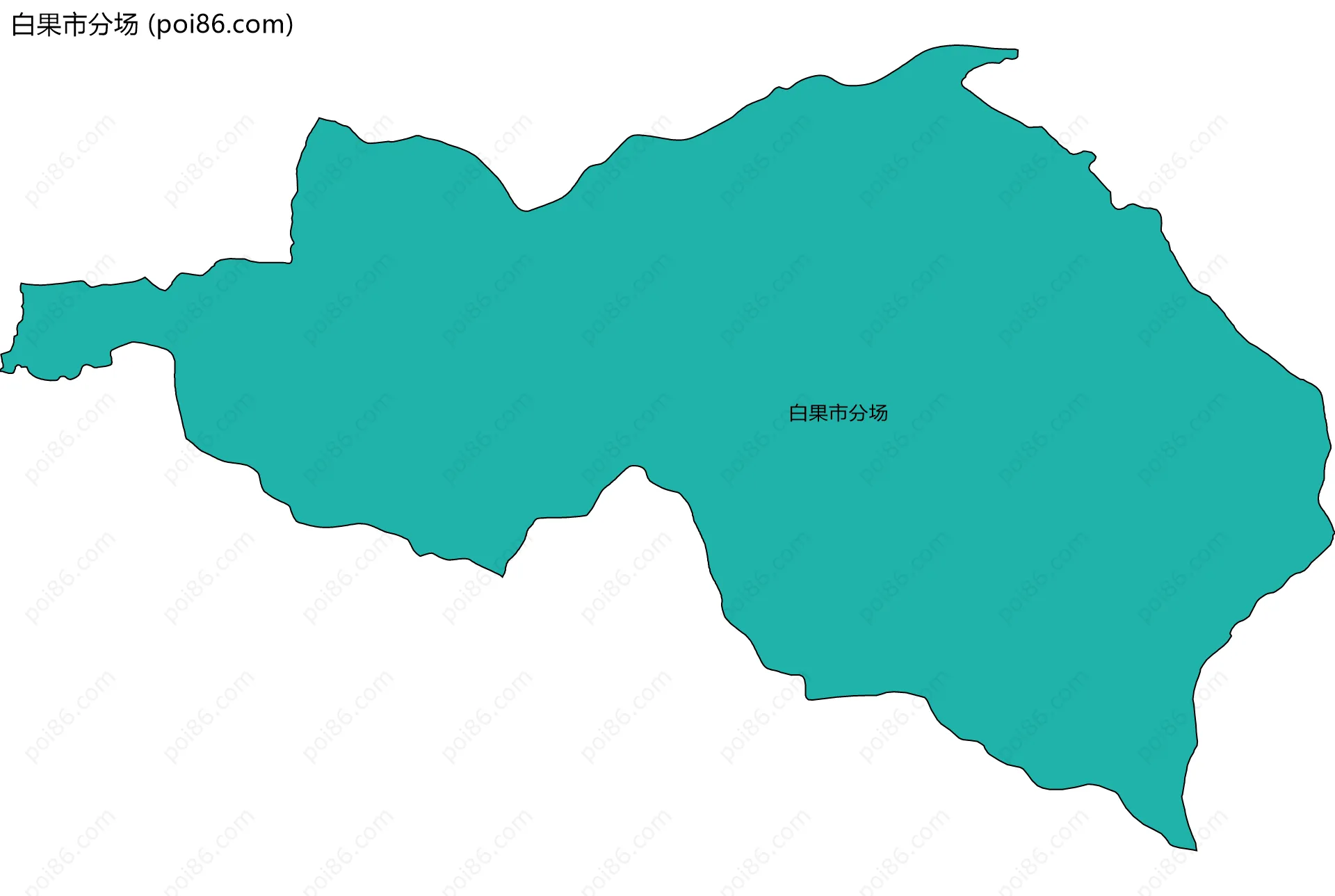 白果市分场边界地图